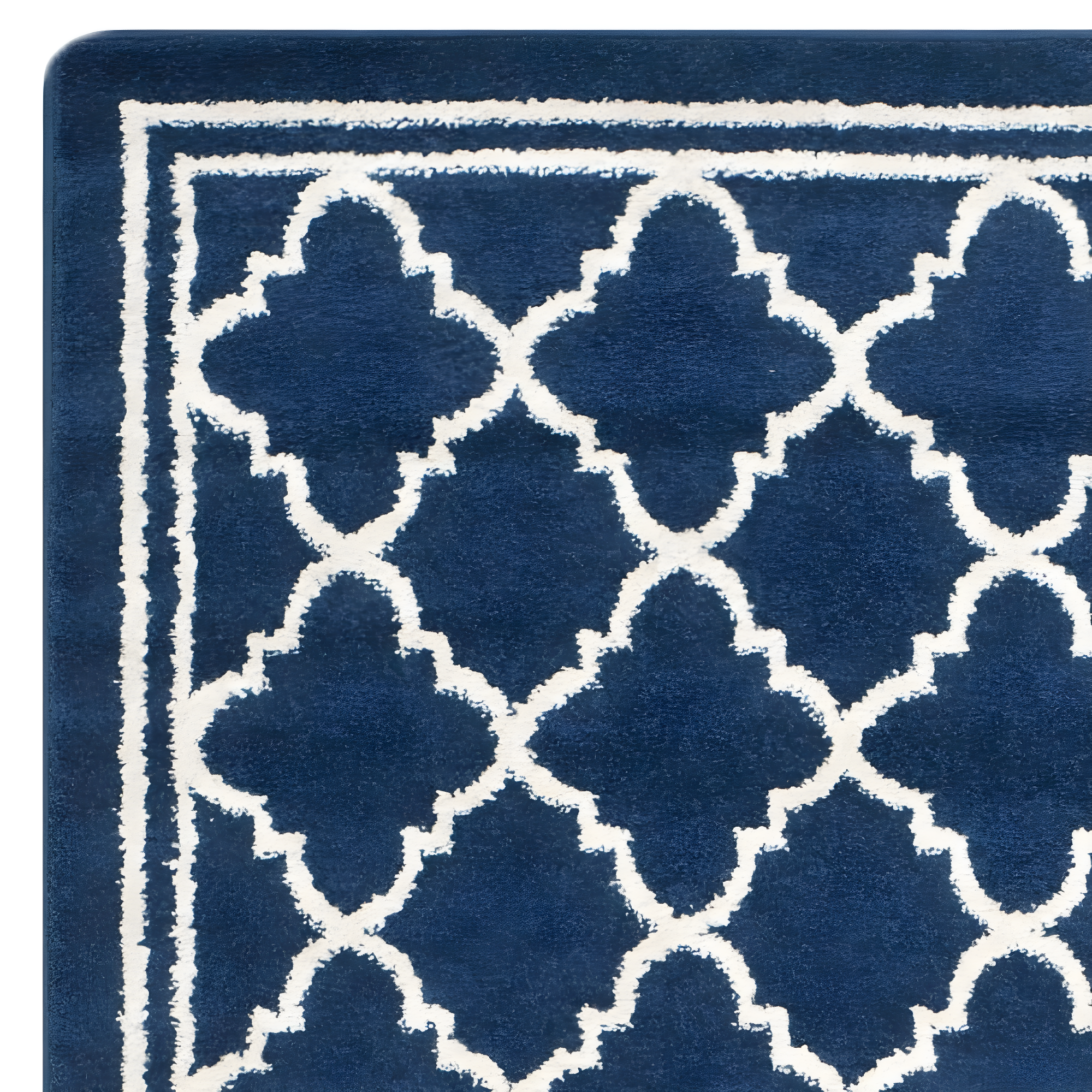 Amherst AMT422 Power Loomed Indoor Area Rug - Navy/Beige - 4'x6' - Safavieh