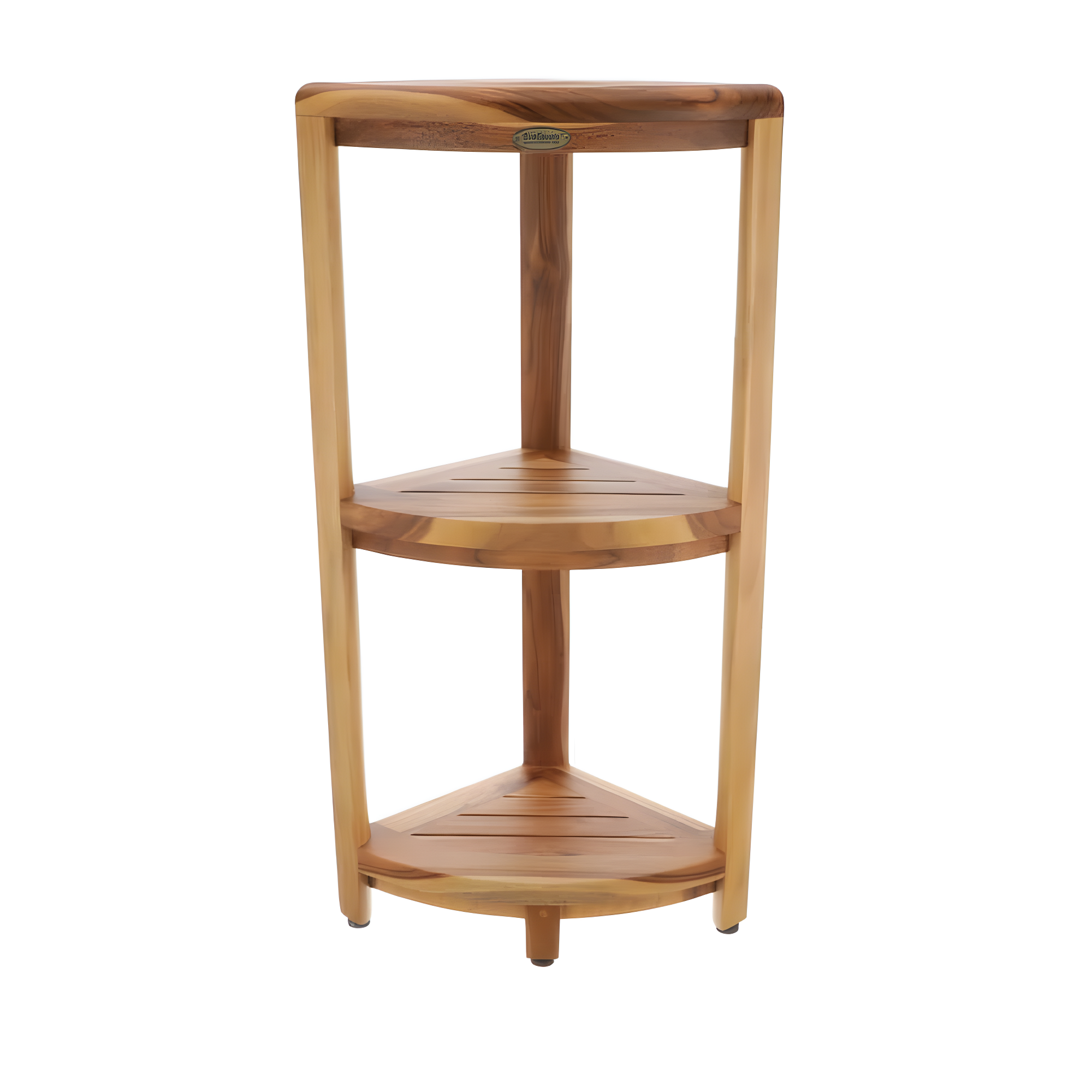 EcoDecors EcoDecors, Snazzy Corner, Teak Corner Shower Shelf, Shower Stand Corner, in EarthyTeak™
