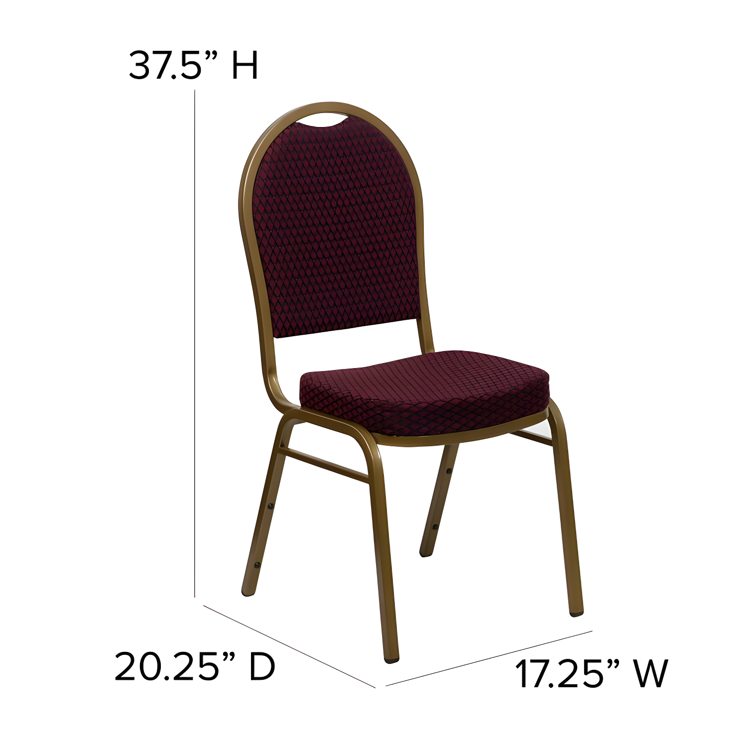Flash Furniture Ymir Dome Back Stacking Banquet Chair & Reviews | Wayfair