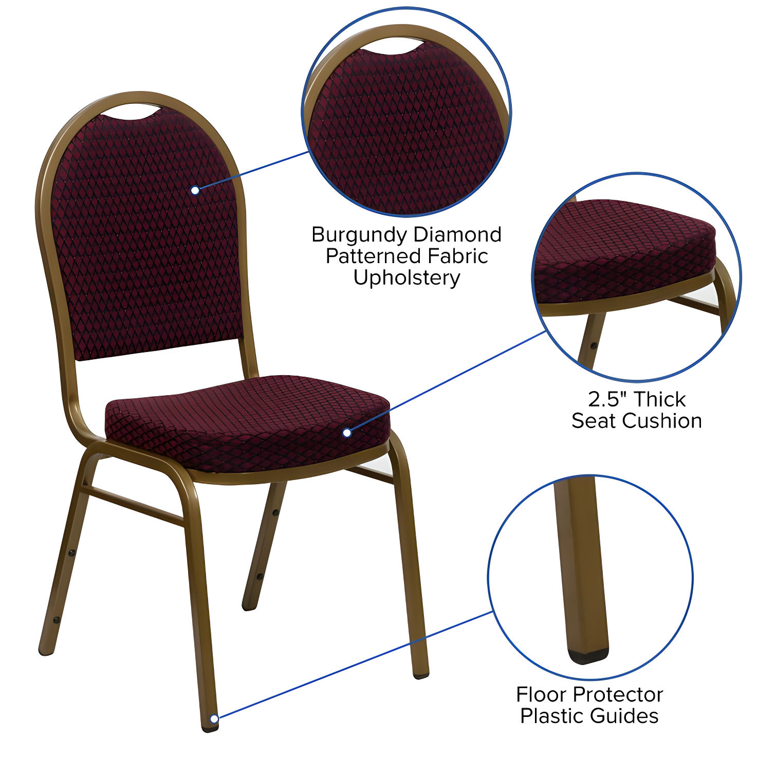 Flash Furniture Ymir Dome Back Stacking Banquet Chair & Reviews | Wayfair