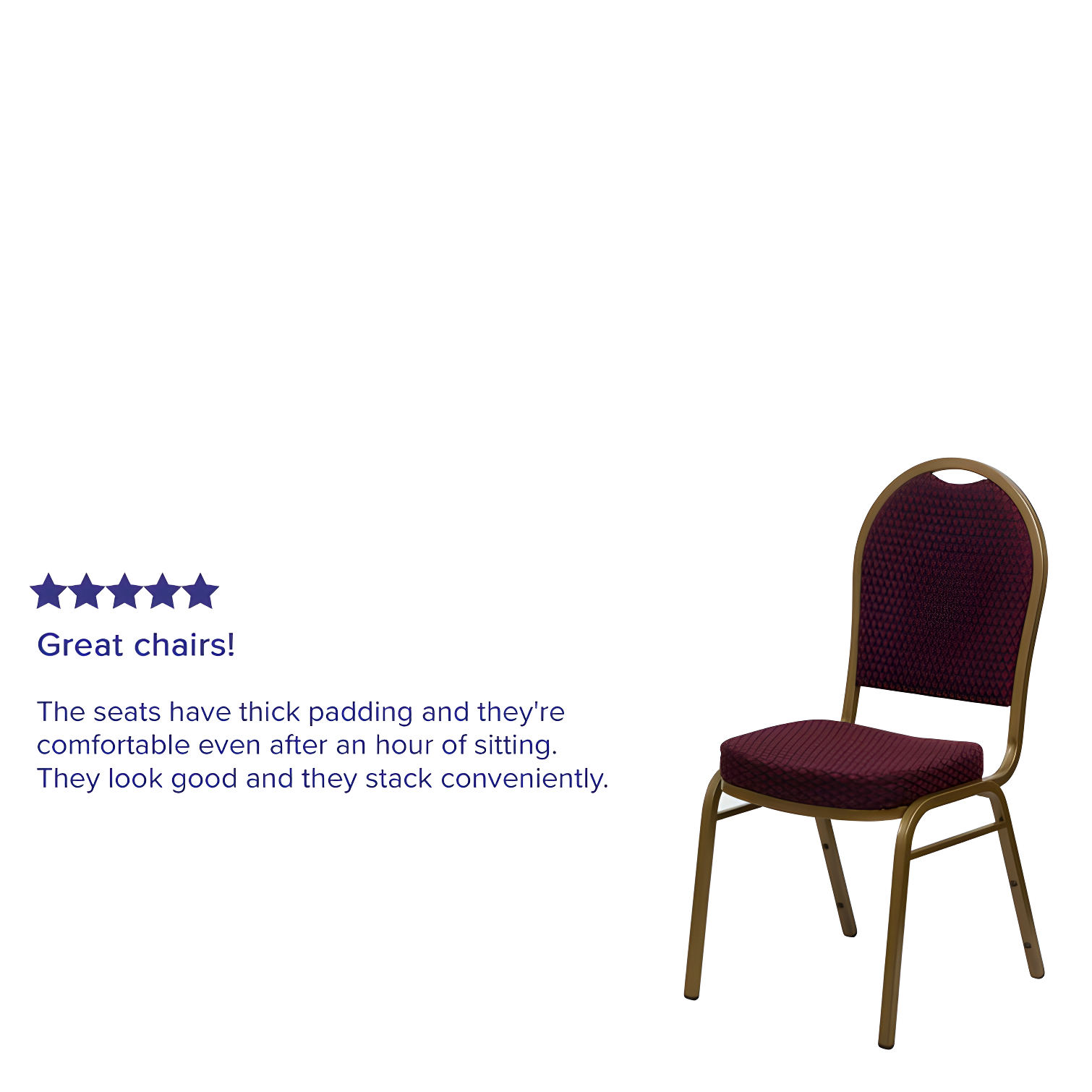 Flash Furniture Ymir Dome Back Stacking Banquet Chair & Reviews | Wayfair