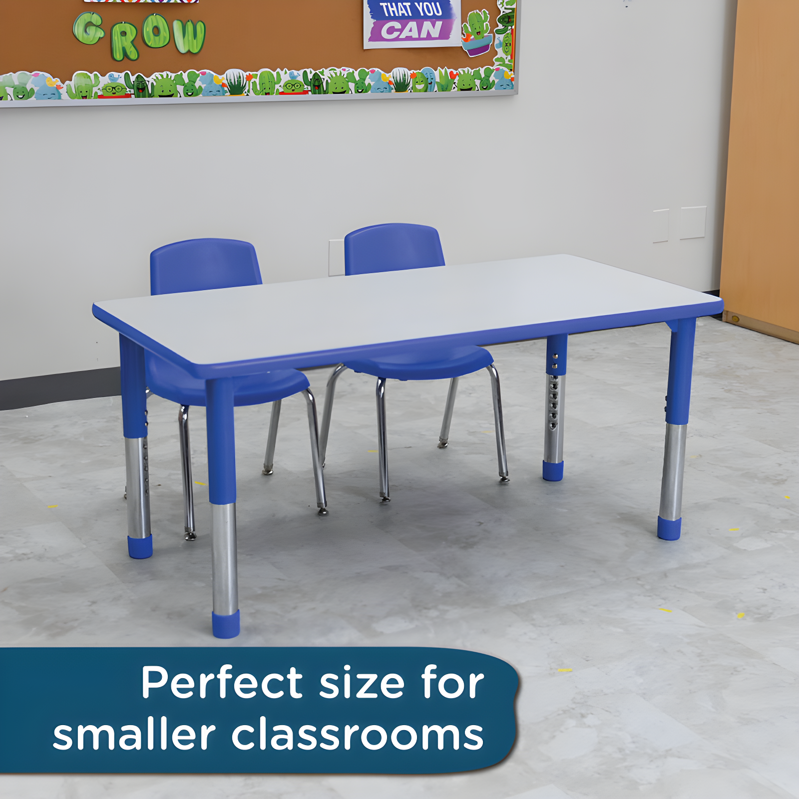 Children's Factory AS WE GROW Rectangular Adjustable Table