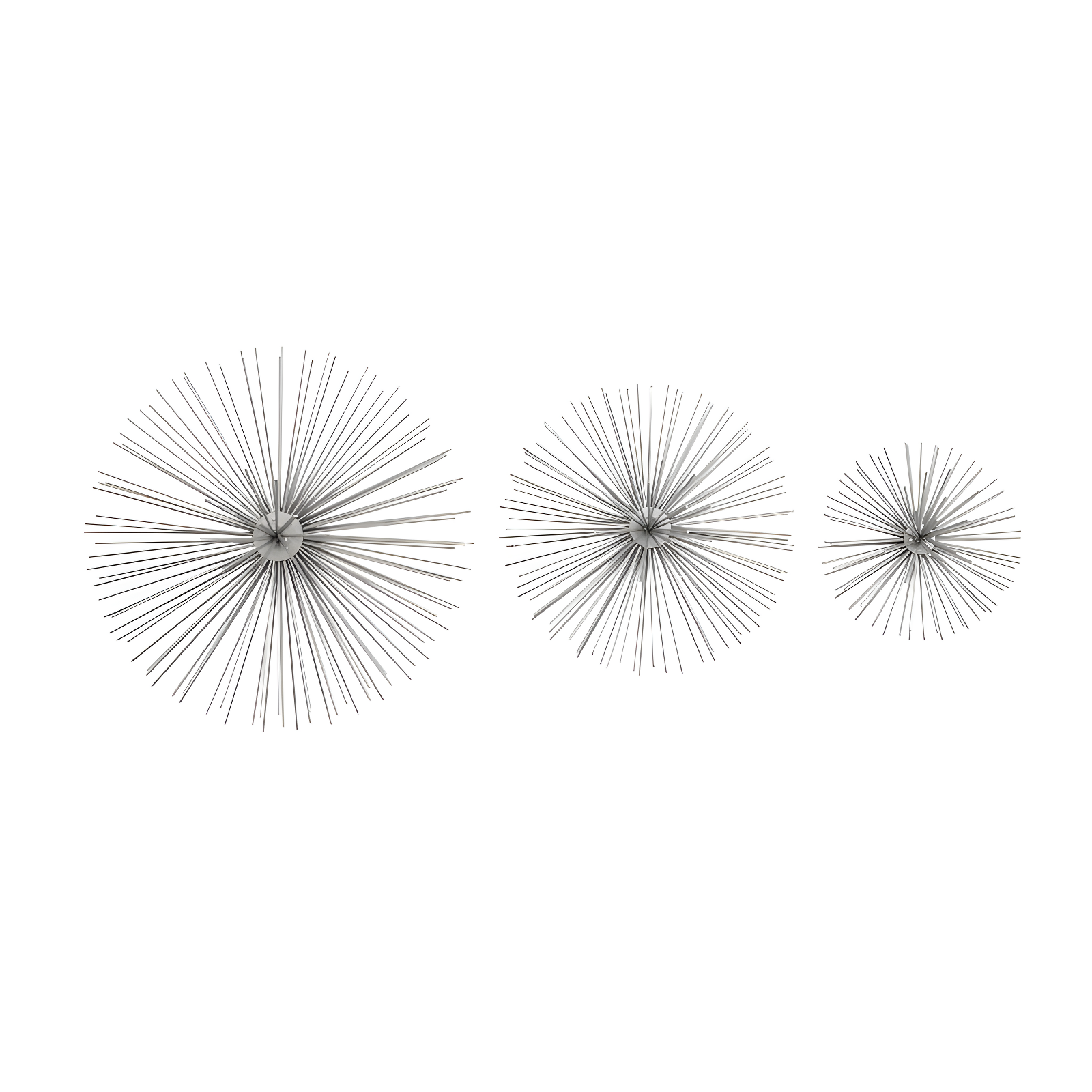 Metal 3D Short Spike Starburst Home Wall Decor