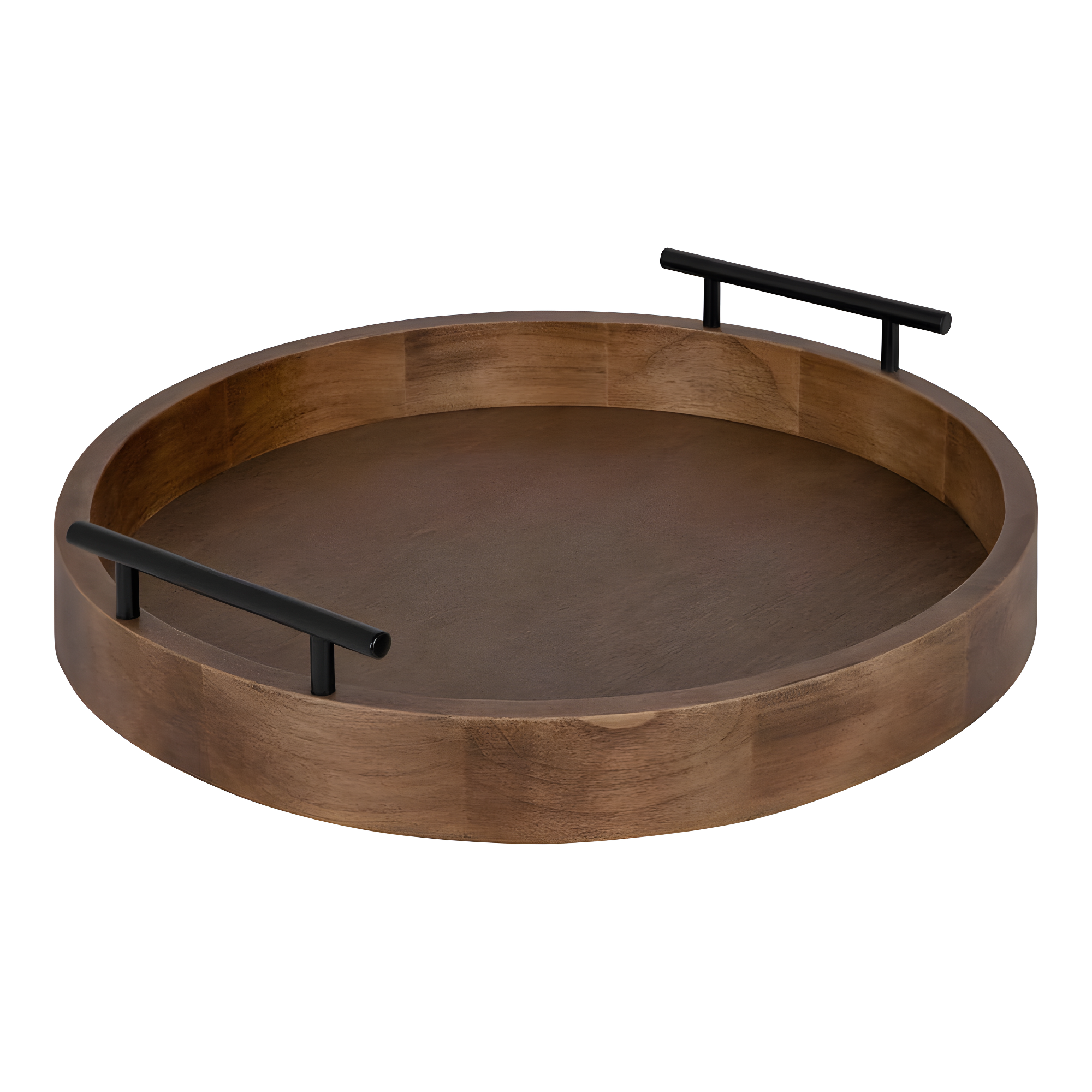 Kate and Laurel Lipton Tray, 18" Diameter, Natural