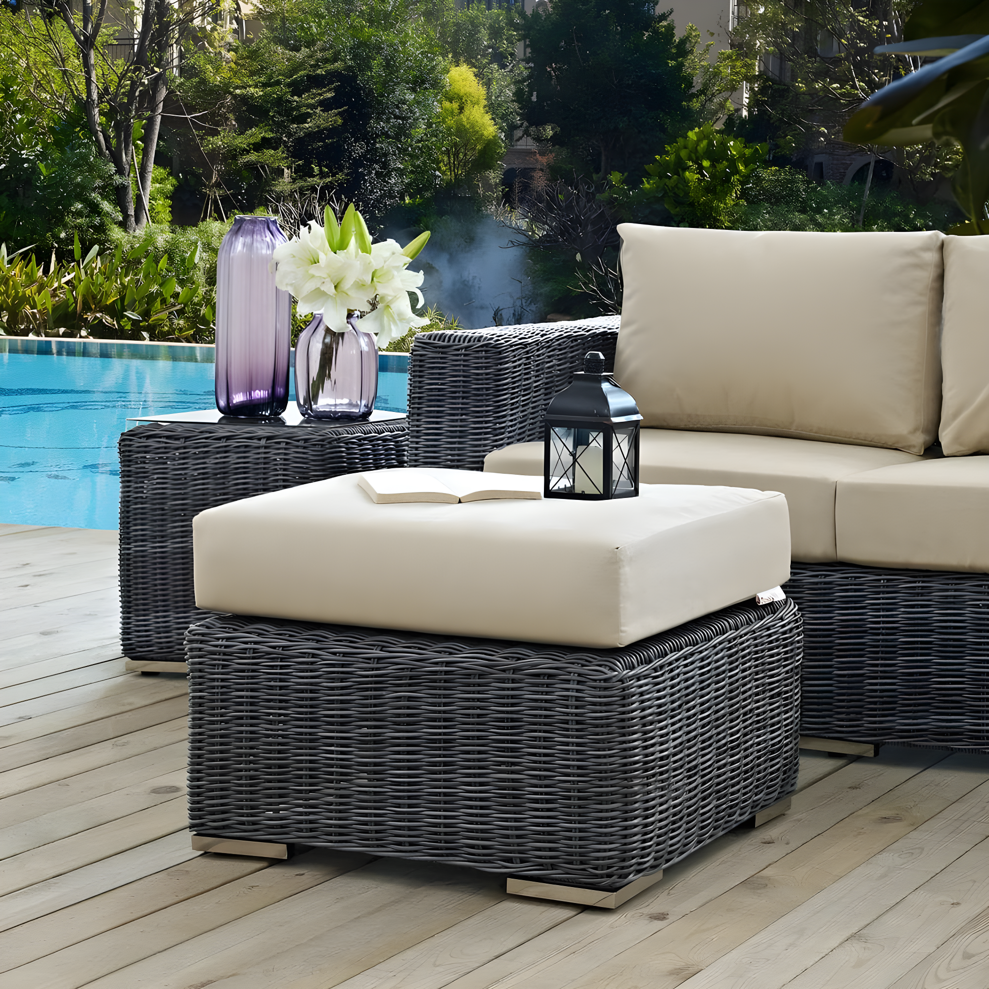 Modway Modrest Invite Outdoor Patio Ottoman