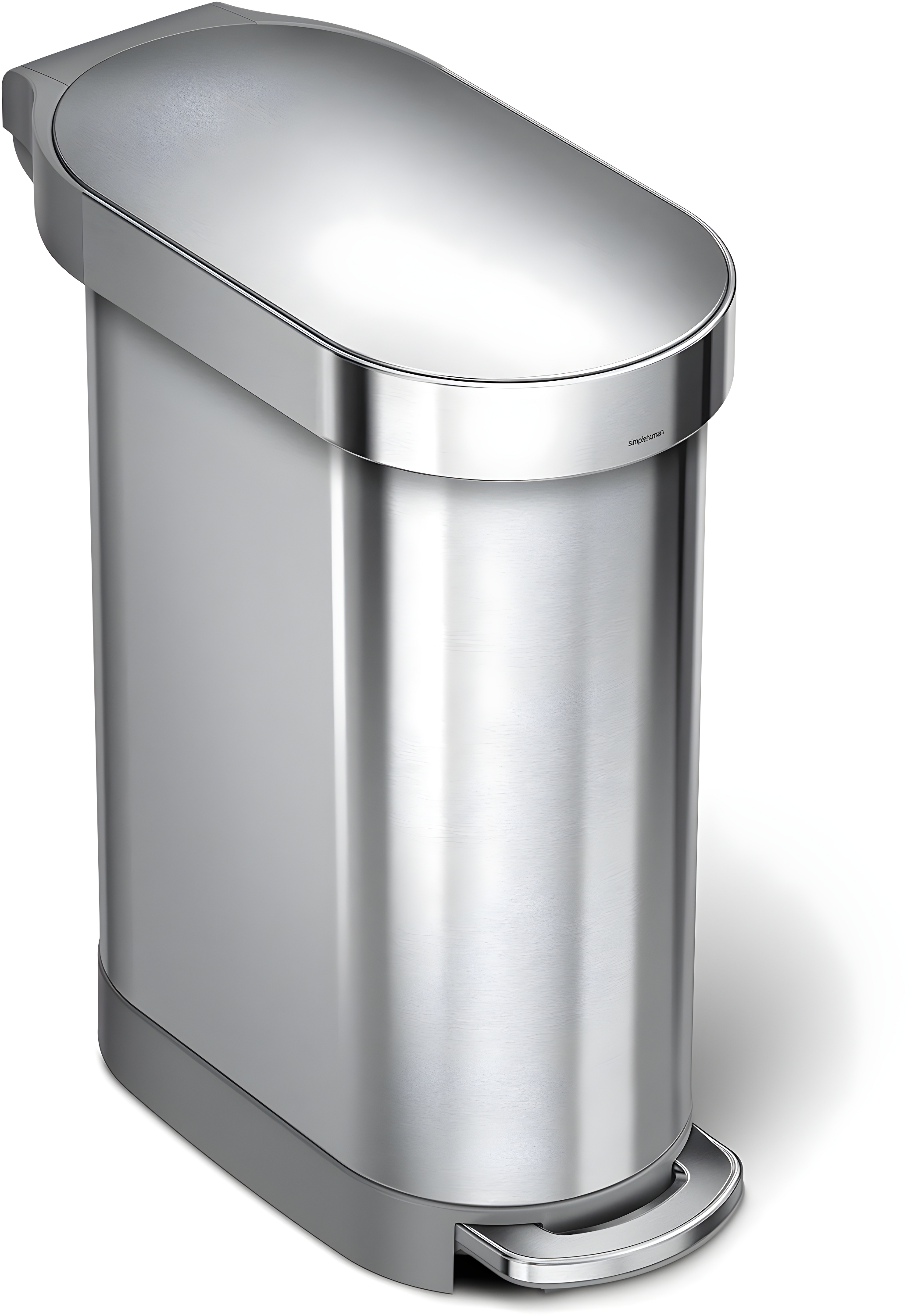 simplehuman 45 Liter / 12 Gallon Slim Hands-Free Kitchen Step Trash Can