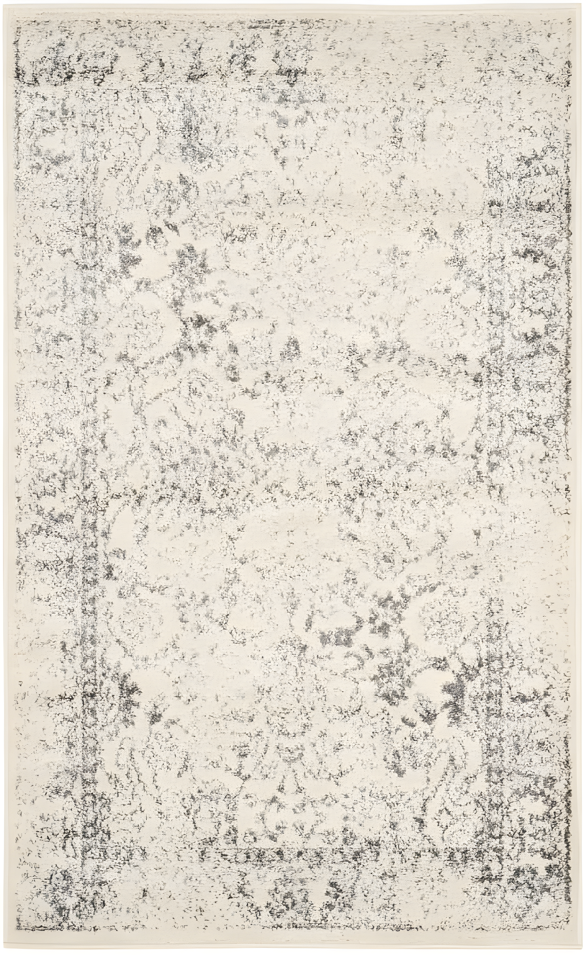 Adirondack ADR109 Machine Made Indoor Area Rug - Ivory/Silver - 8' Round - Safavieh