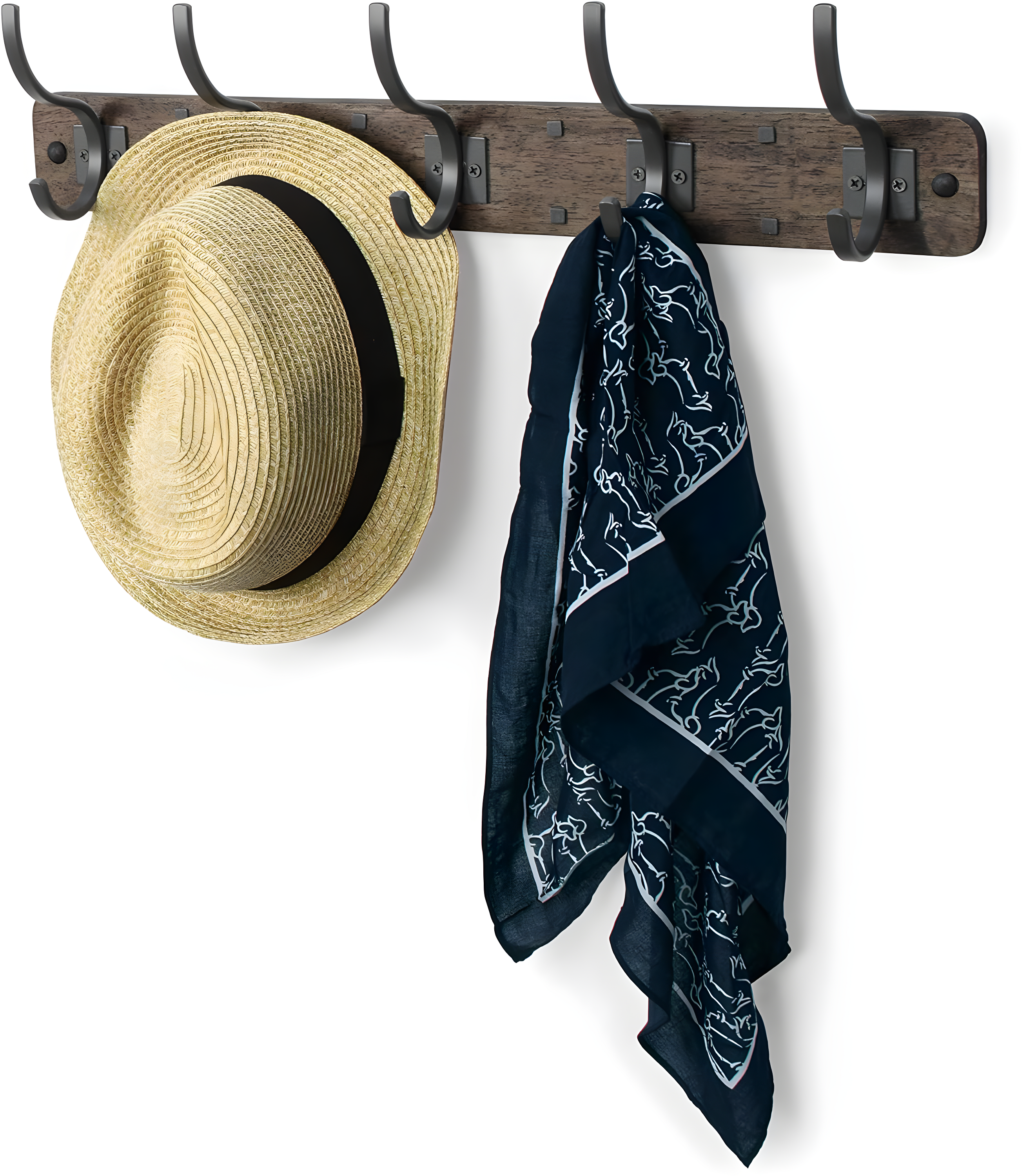 Spectrum Richmond Solid Wood Wall 5 - Hook Wall Mounted Coat Rack