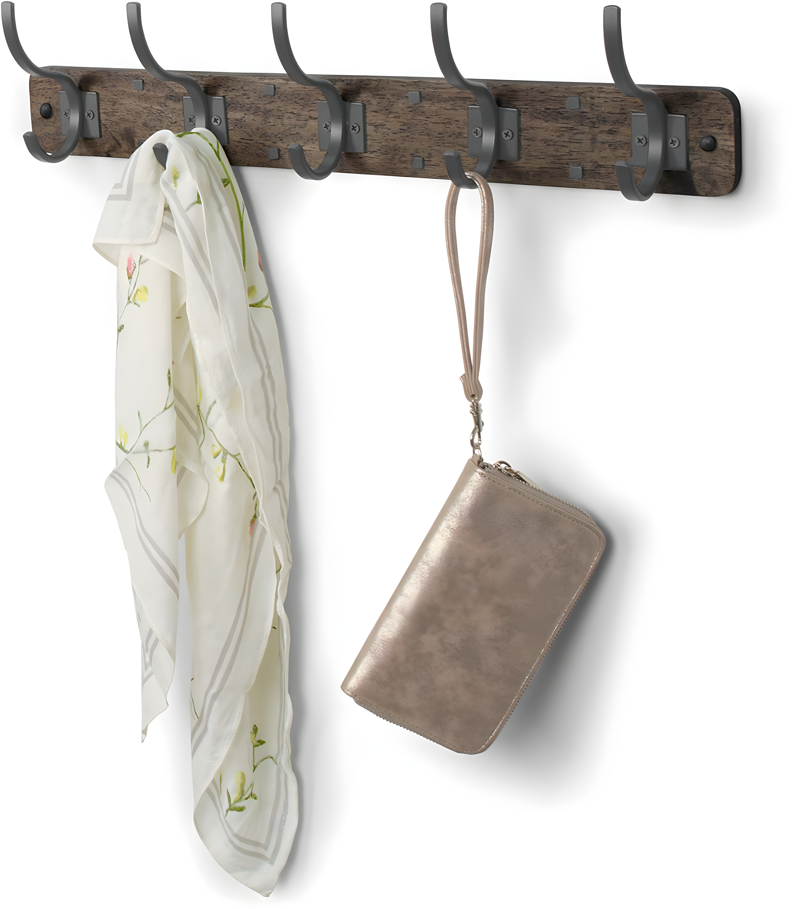 Spectrum Richmond Solid Wood Wall 5 - Hook Wall Mounted Coat Rack