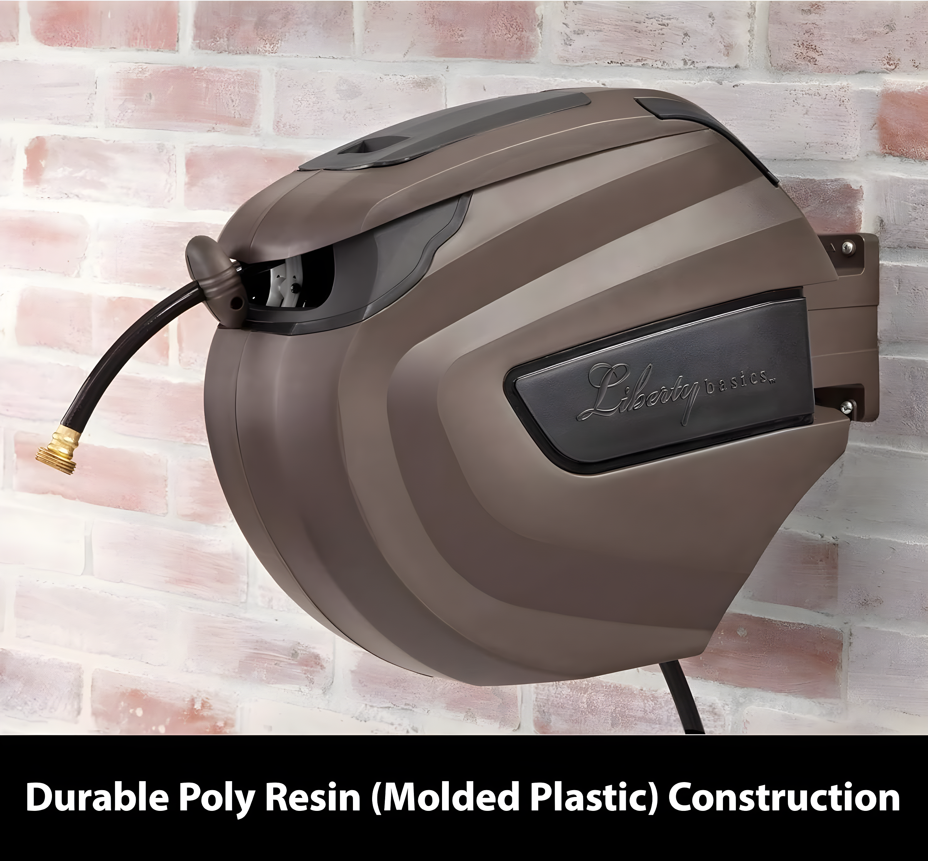 Liberty Garden Plastic Wall Mounted Hose Reel