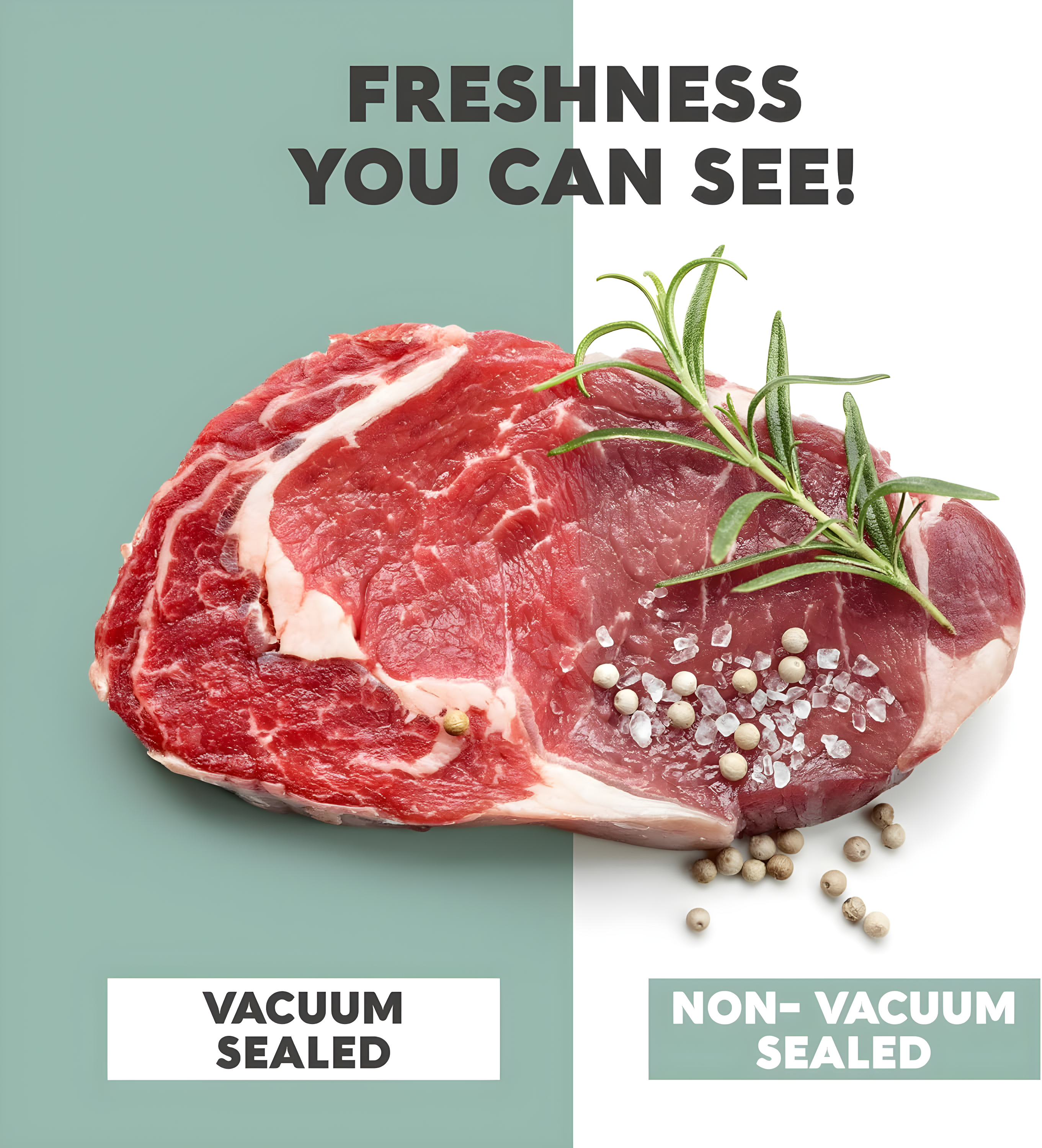 Avid Armor Vacuum Sealer Bags for Food, 11''x50' & 8''x50' Vacuum Heat-Seal Rolls, 100ft Food Saver Bags