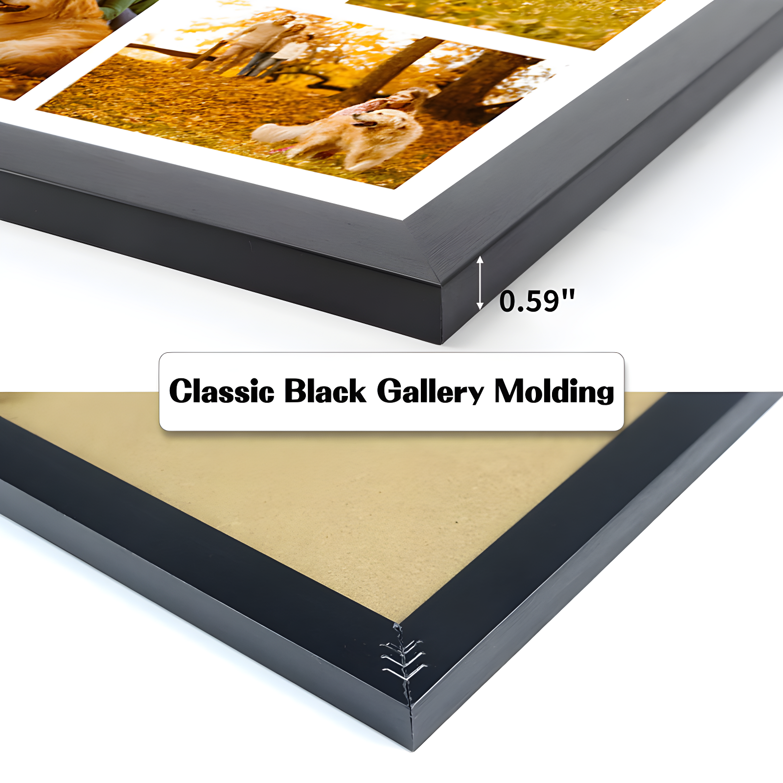 Hokku Designs 2 Pack Picture Frames Collage With 9 Openings, Display Eight 4 X 6 Pictures And One 8X10 Photos For Wall Mounting | Wayfair