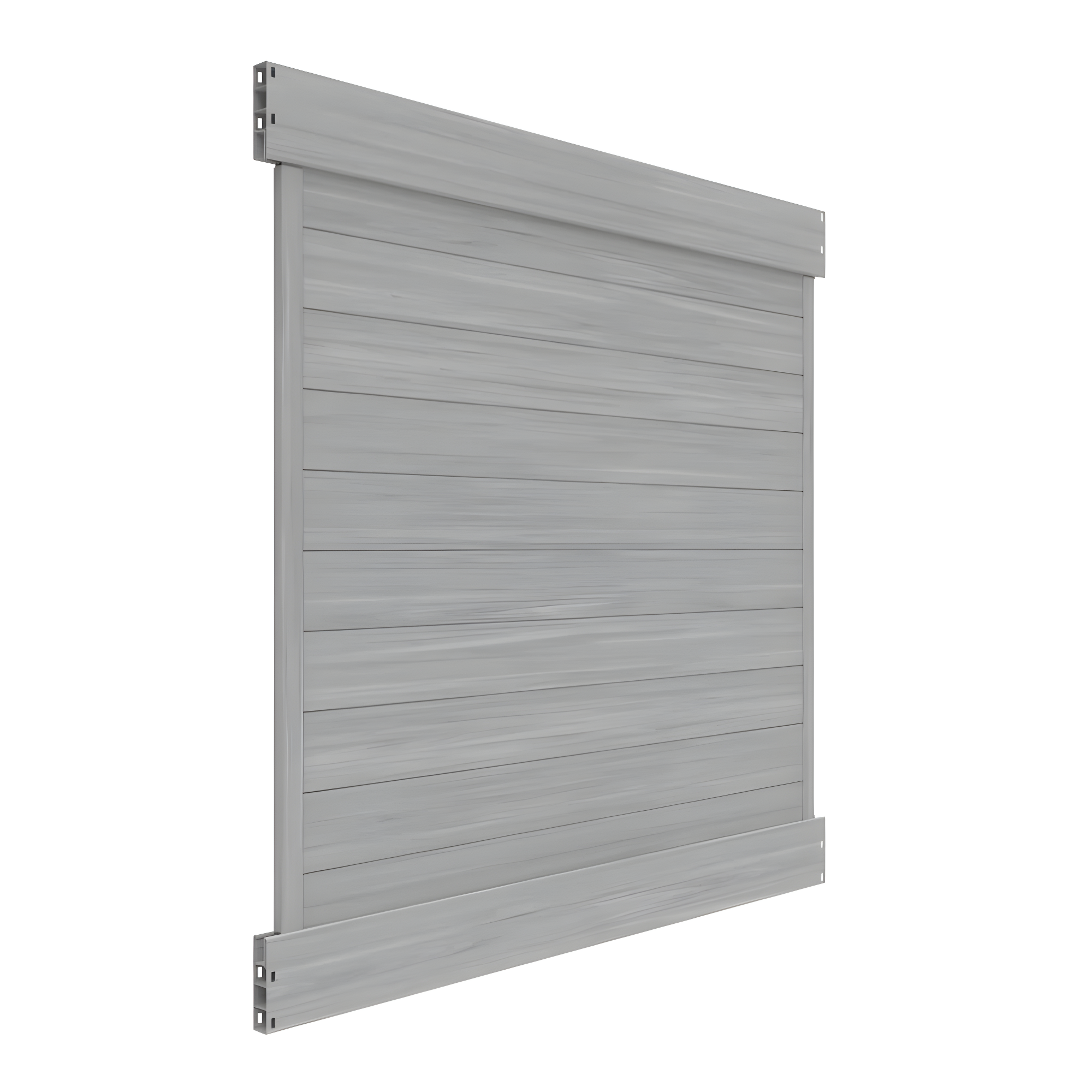 Barrette Outdoor Living Horizontal Fence Driftwood Vinyl Privacy Panel Kit