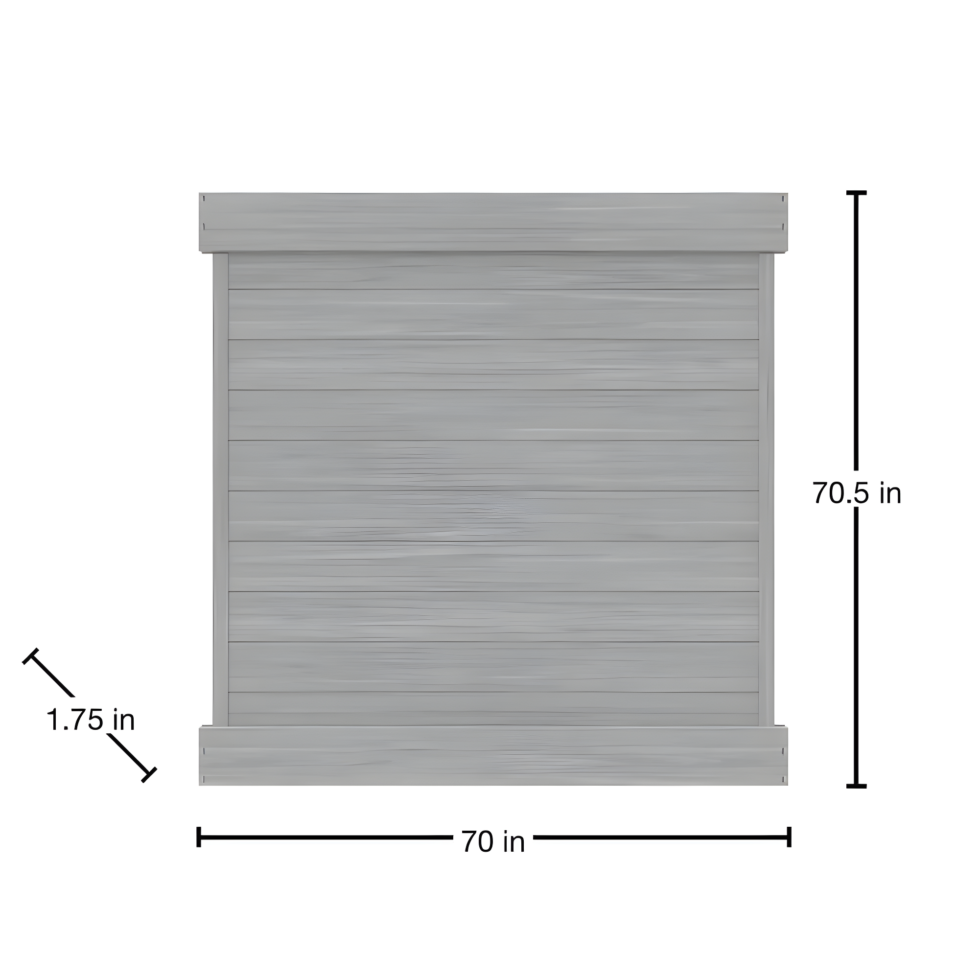 Barrette Outdoor Living Horizontal Fence Driftwood Vinyl Privacy Panel Kit