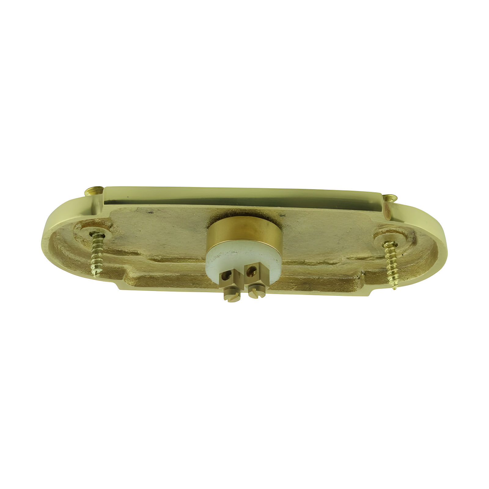 Wired Brass Door Bell Push Button 4" L Lacquered Finish