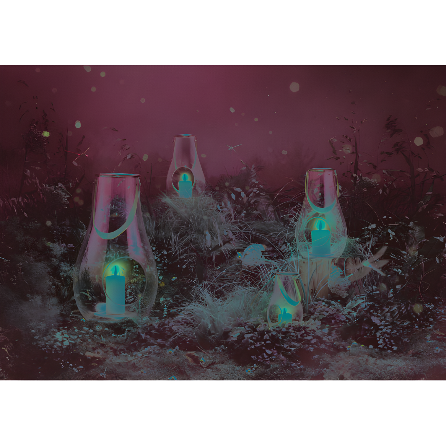 Glass Tabletop Lantern