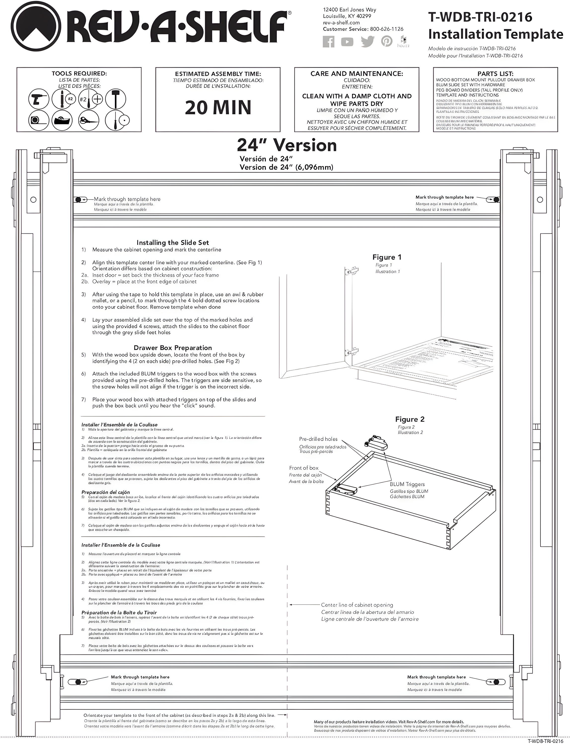 Rev-A-Shelf Rev-A-Shelf Wood Base Cabinet Pull Out Drawers with Soft Close