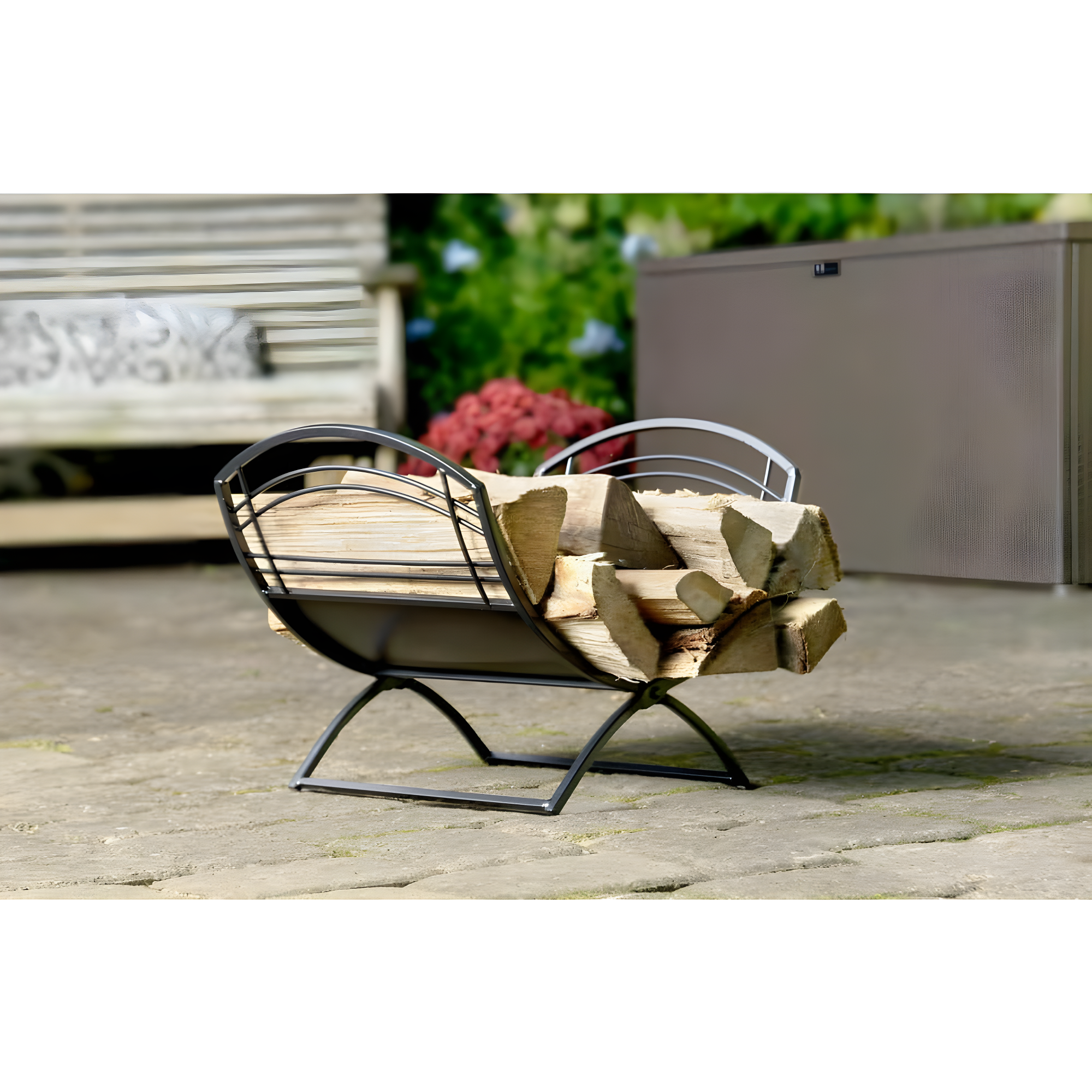 ShelterLogic Fireplace Classic Steel Log Carrier