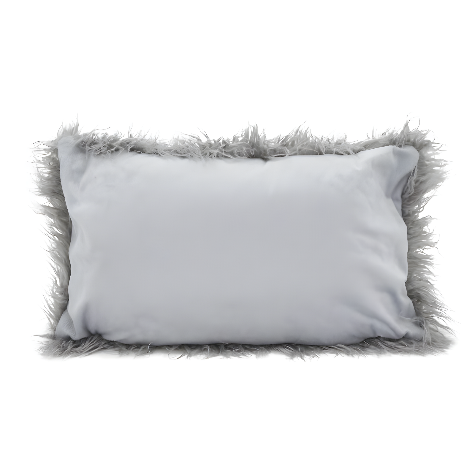Saro Faux Mongolian Collection Faux Fur Throw Pillow