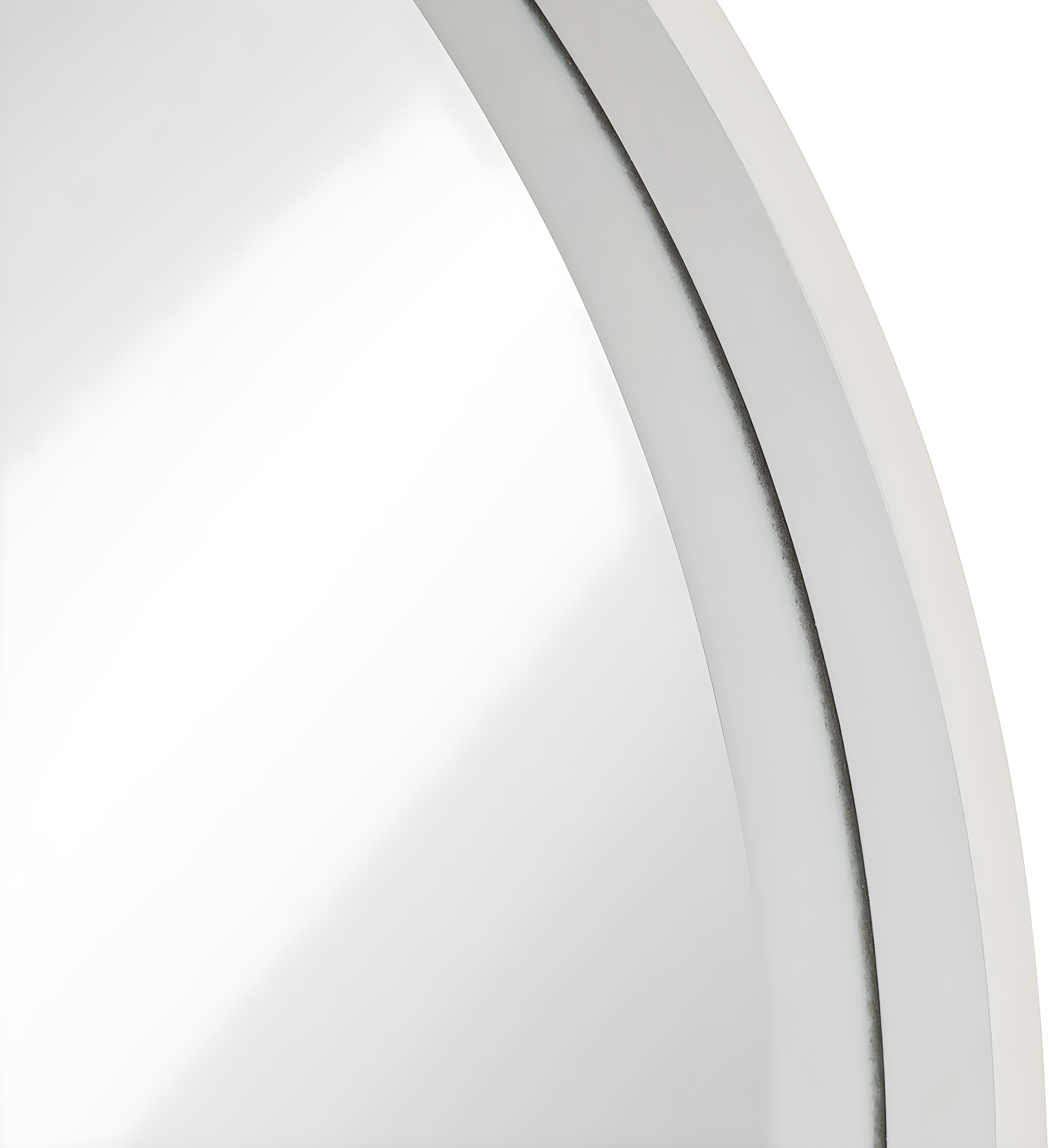 Kate and Laurel All Things Decor 26" x 26" Travis Round Wood Accent Wall Mirror White: Modern MDF Framed, No Assembly Required