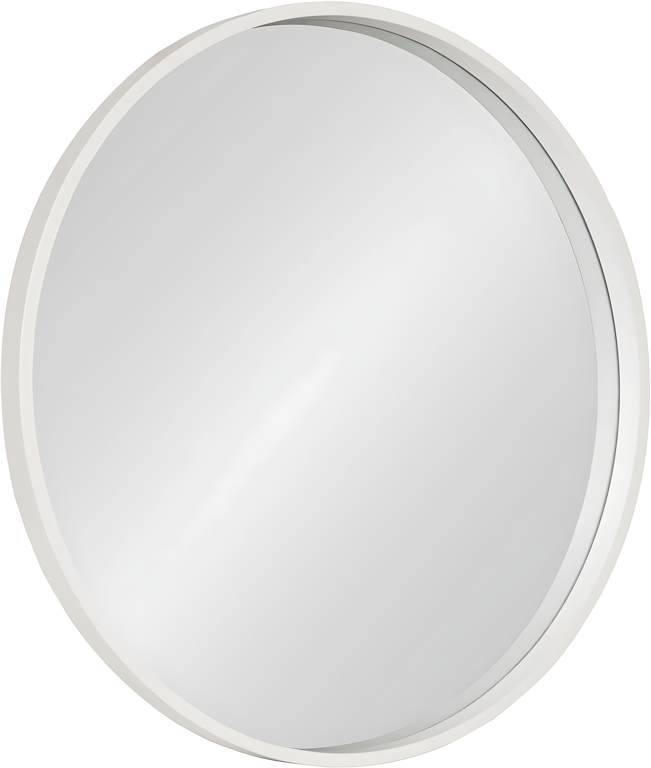 Kate and Laurel All Things Decor 26" x 26" Travis Round Wood Accent Wall Mirror White: Modern MDF Framed, No Assembly Required