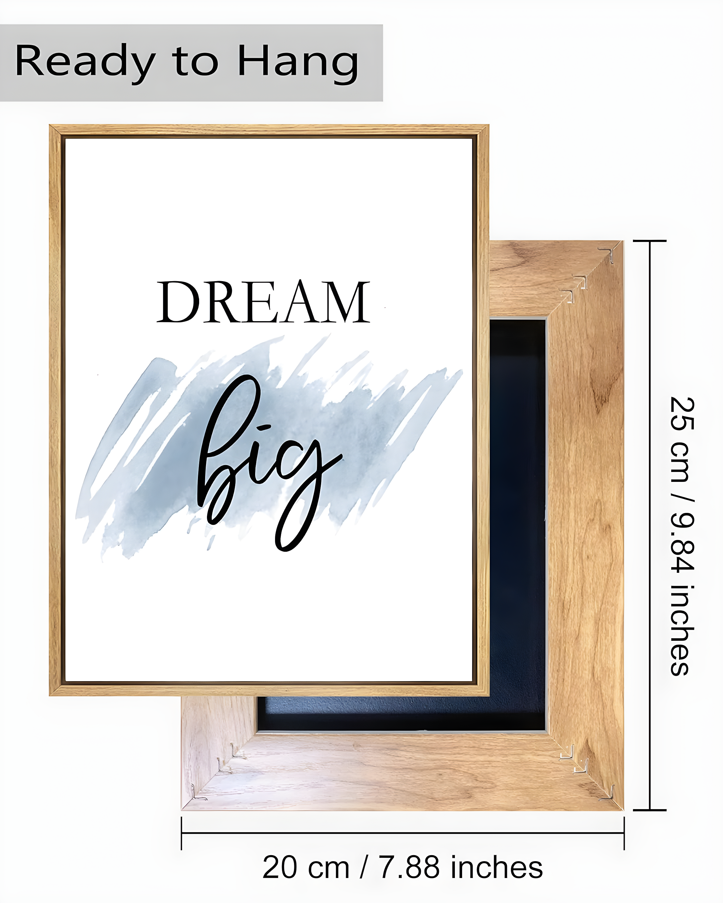 Red Barrel Studio® Inspirational Wall Art, Framed Motivational Canvas Wall Art Positive Quote For Living Room Bedroom Office, Stretched Ready To Hang (Set Of 6, 8X10in, Framed)