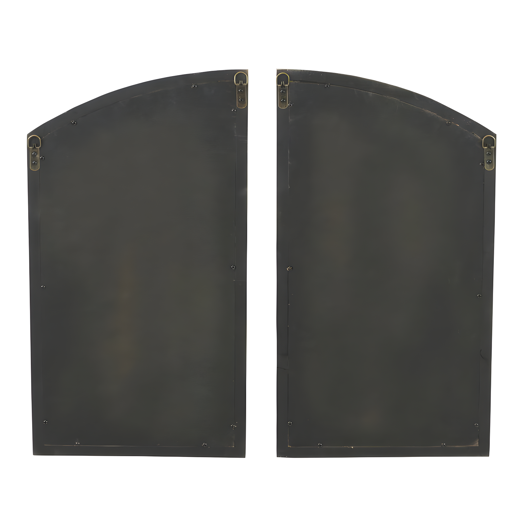 Jolene Arch Window Pane Mirrors Off-White 27" x 15" (Set of 2) by Aspire