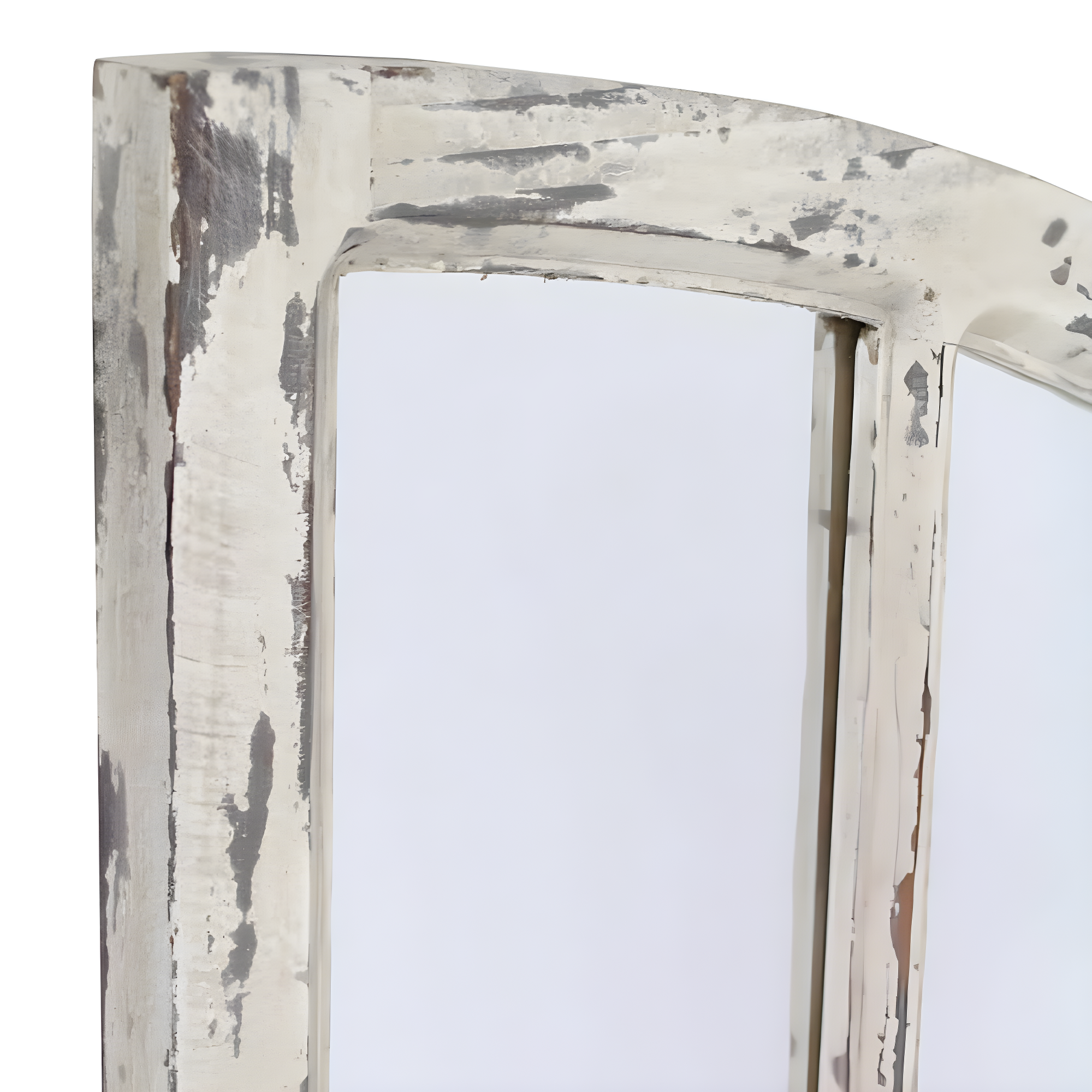 Jolene Arch Window Pane Mirrors Off-White 27" x 15" (Set of 2) by Aspire