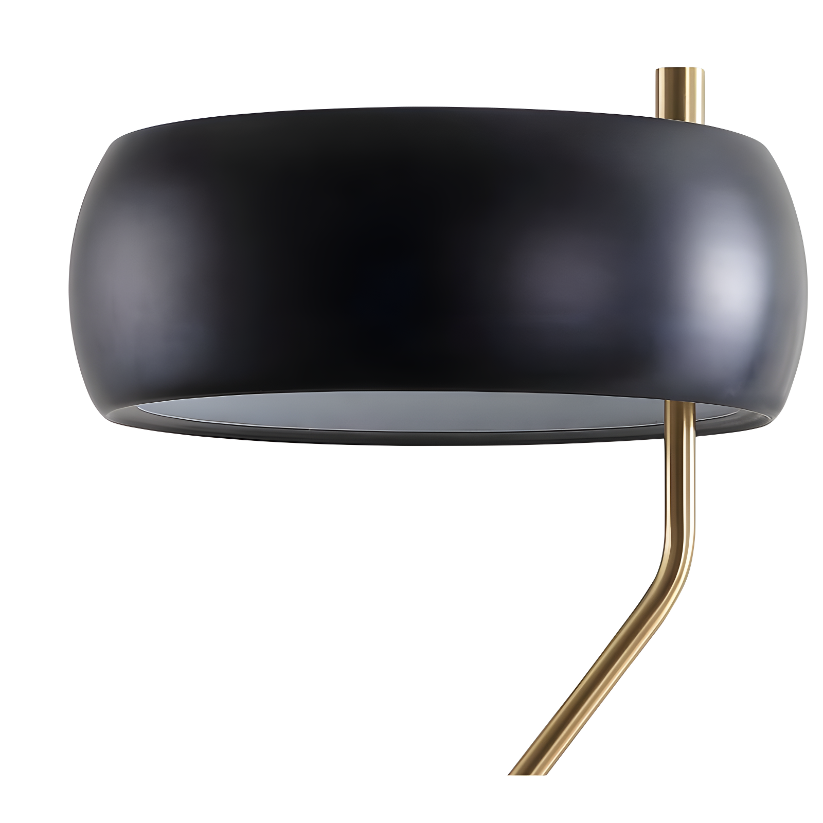 22.5" Oskar Moody Metal Desk Lamp Black/Gold (Includes LED Light Bulb) - JONATHAN Y: Modern Accent with Rotary Switch