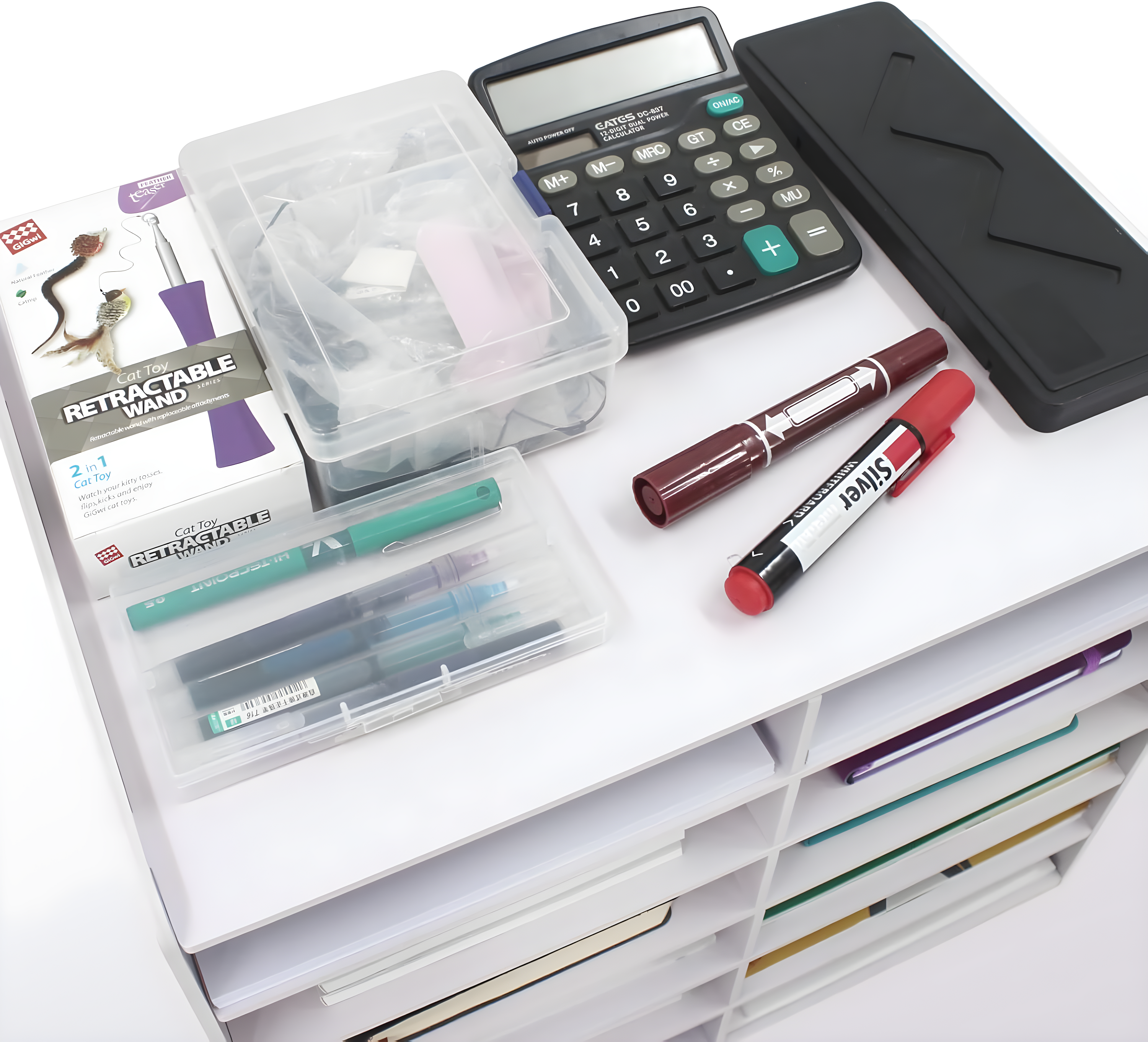 SONGWAY File Sorter Organizer for Desk - Literature Organizer 12-Slot, Student Mailbox for Classroom, Countertop Mail Organizer, Paper Storage Organizer for Home Office School