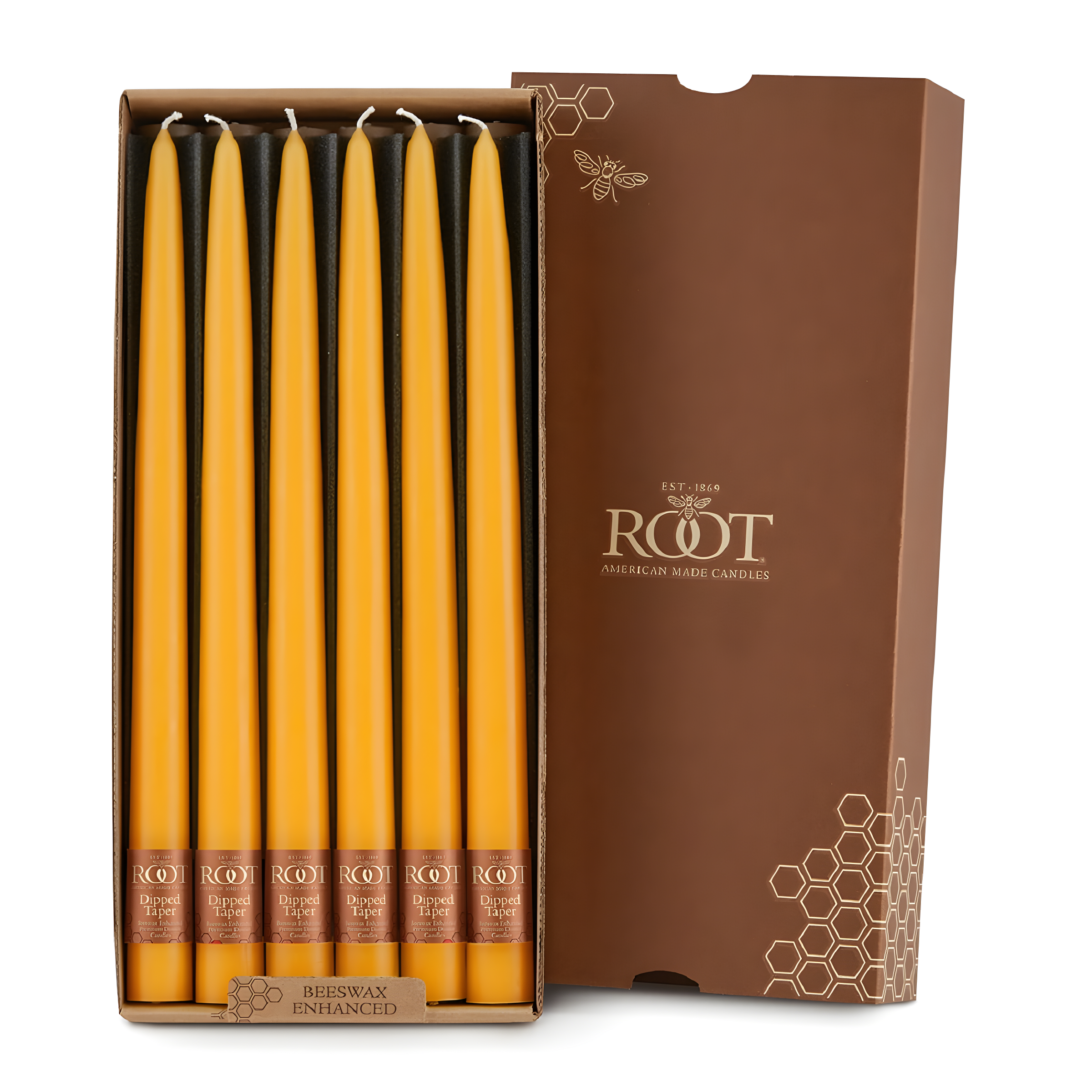 12 Piece Unscented Taper Candle Set