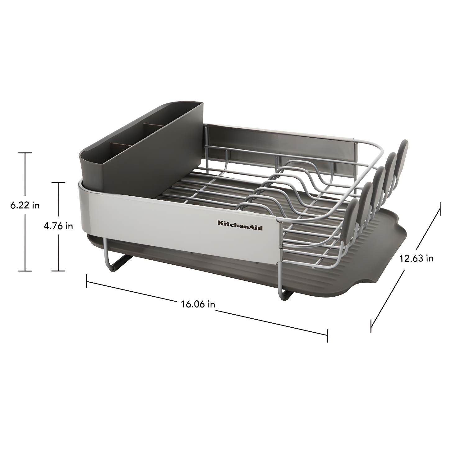 KitchenAid® Compact Stainless Steel Dish Rack, 16.06-Inch