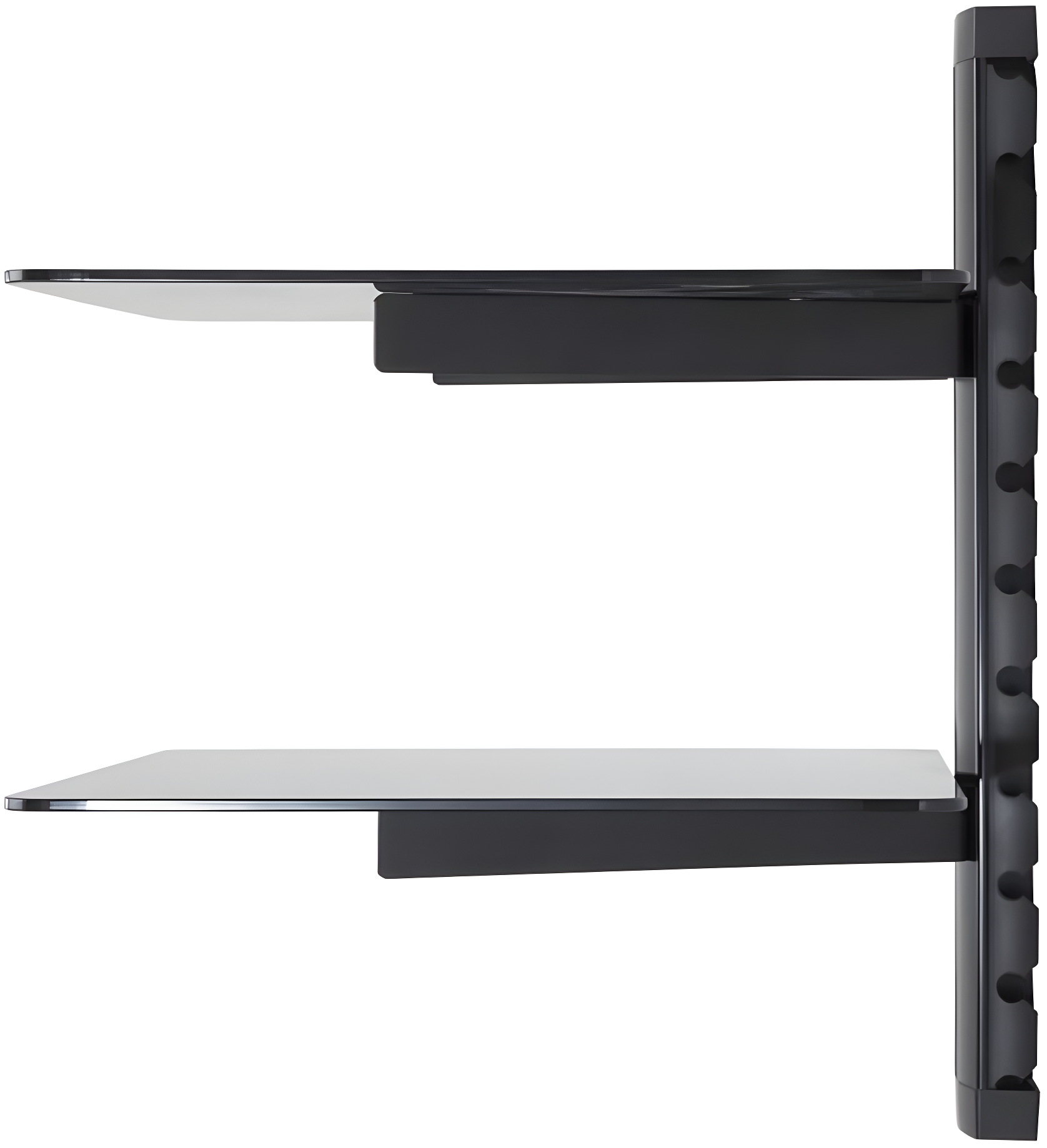 Symple Stuff Vernita 2 Piece Glass Tiered Shelf