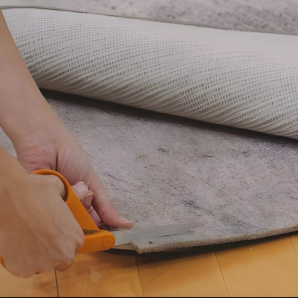 Karastan 2'x4' Scatter Reversible Pet Proof Rug Pad Gray: Skid-Resistant Rectangle Carpet Pad, Polyester, 24"x48"