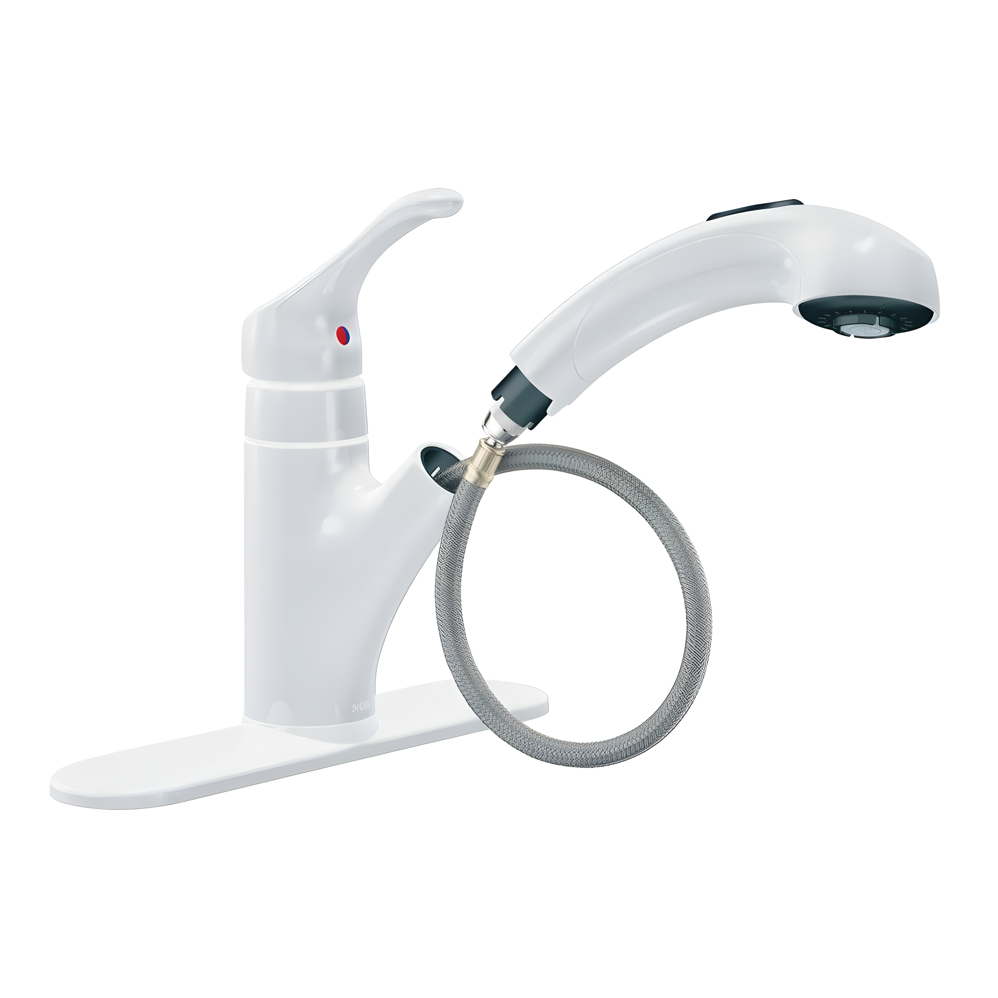MOEN Renzo Spot Resist Stainless 9 in. H Pull Out Sprayer Kitchen Faucet with 360° Spout Swivel and PowerClean