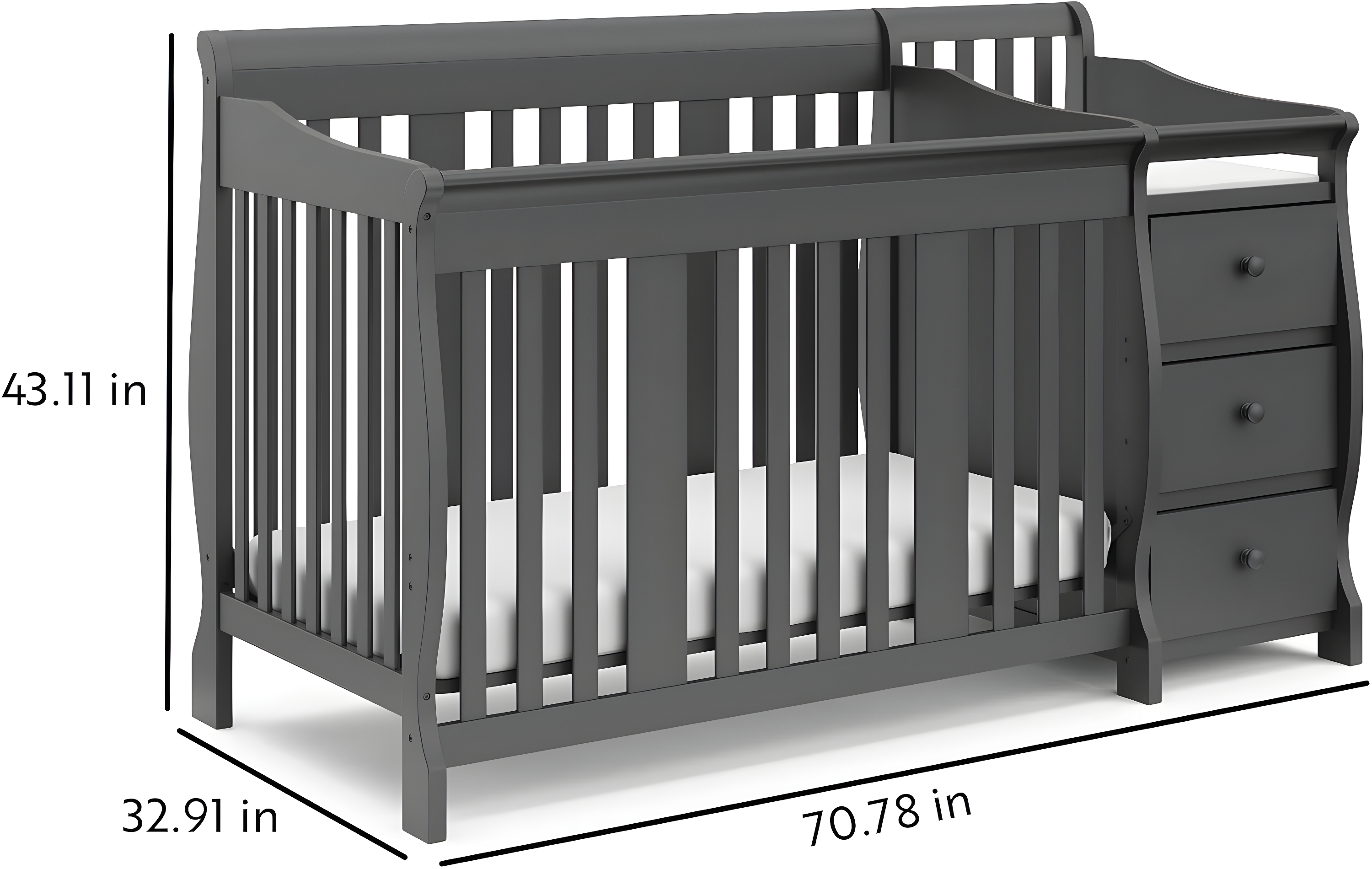 Portofino 5-in-1 Convertible Crib and Changer