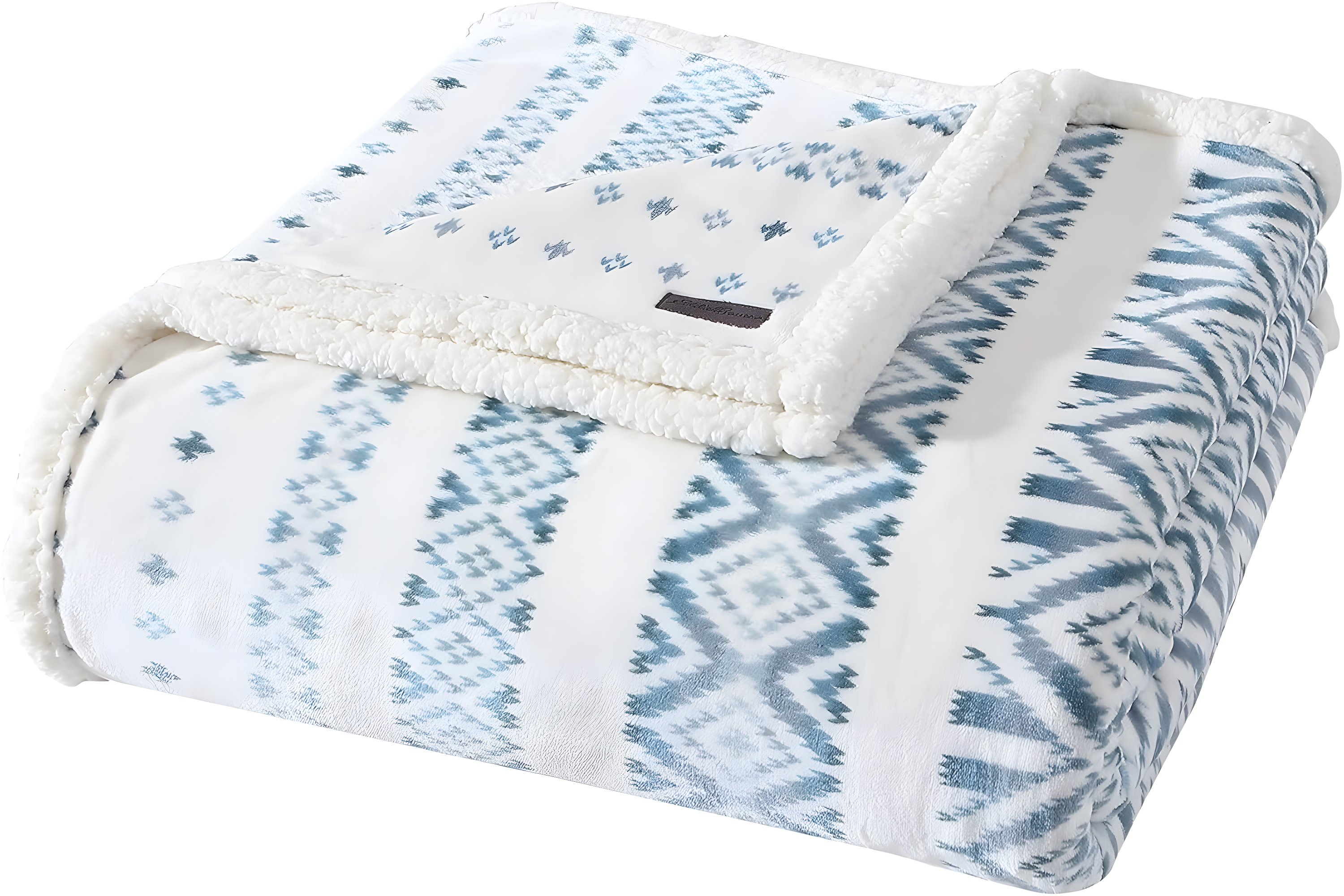 Eddie Bauer Eddie Bauer Plush Plaid Sherpa Reversible Blanket
