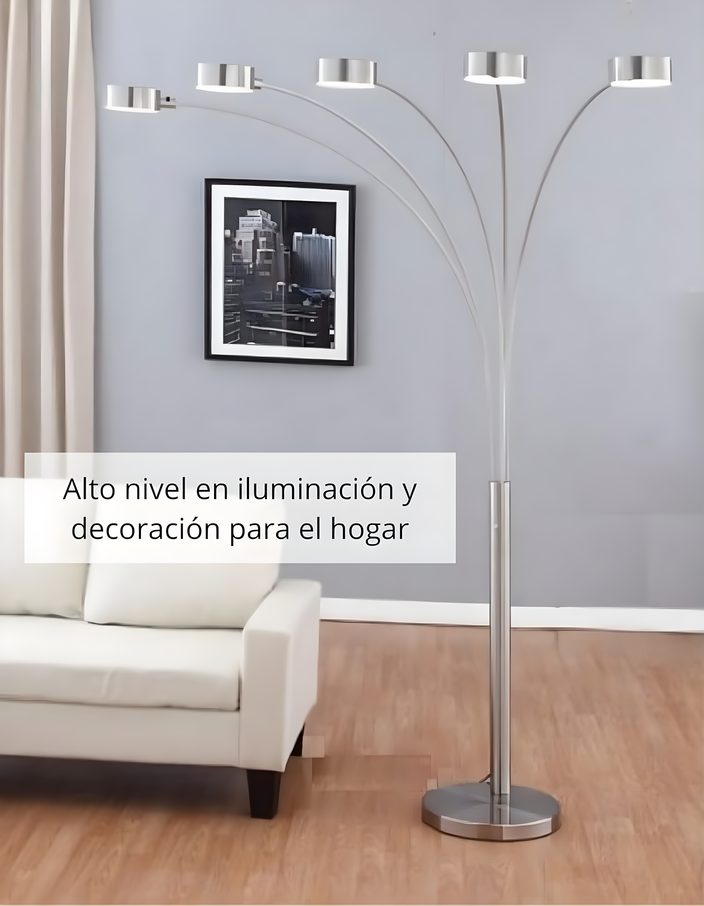 Wade Logan® Alisson 88'' Brushed Nickel Tree Floor Lamp
