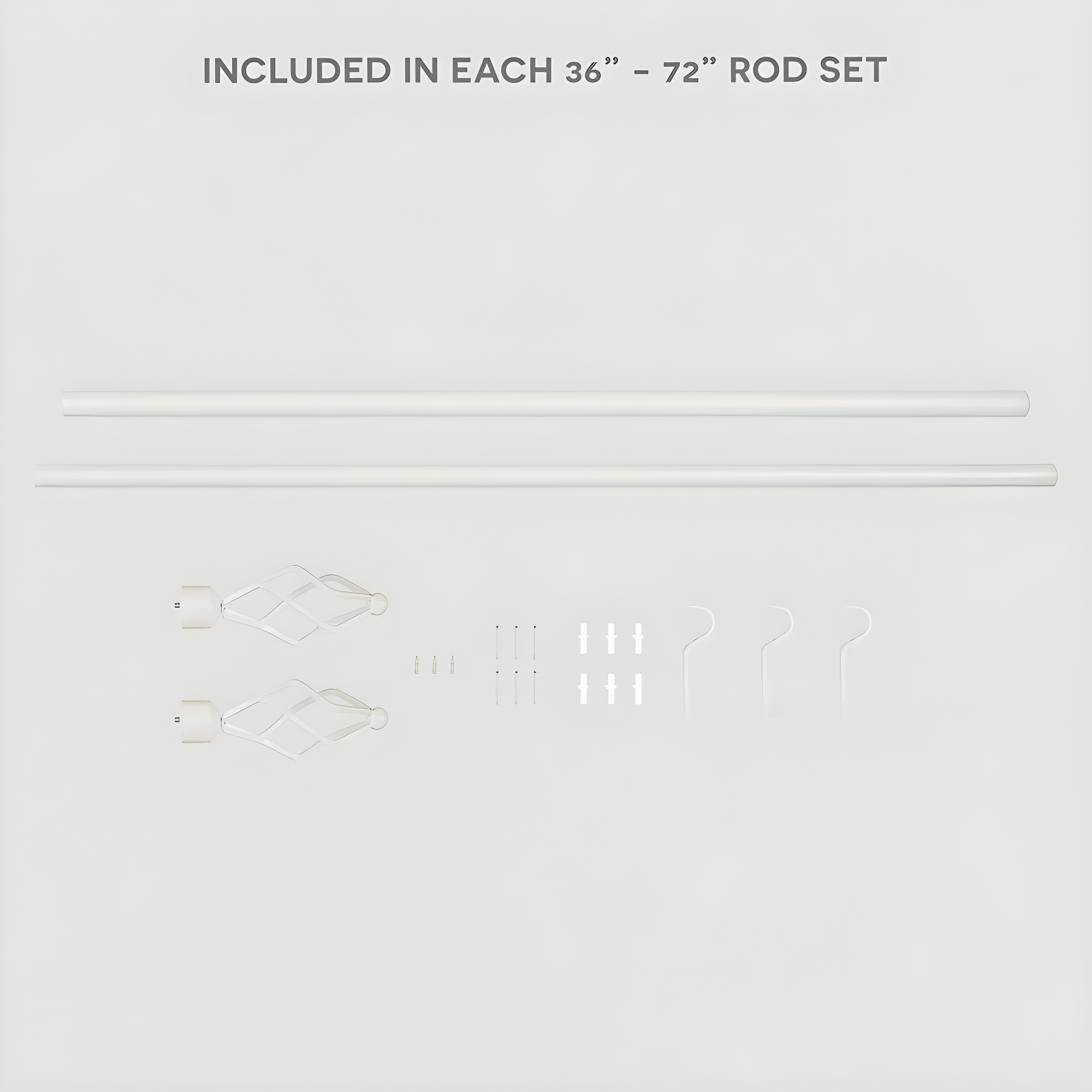 Amalgamated Textiles Adjustable Single Curtain Rod