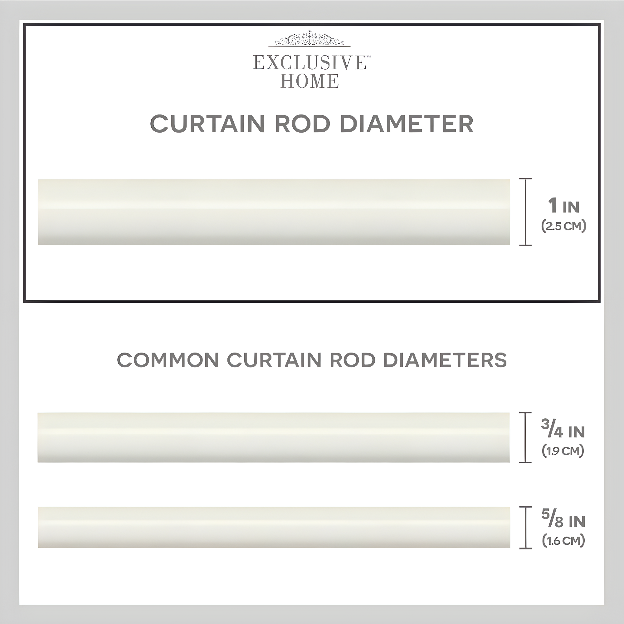 Amalgamated Textiles Adjustable Single Curtain Rod