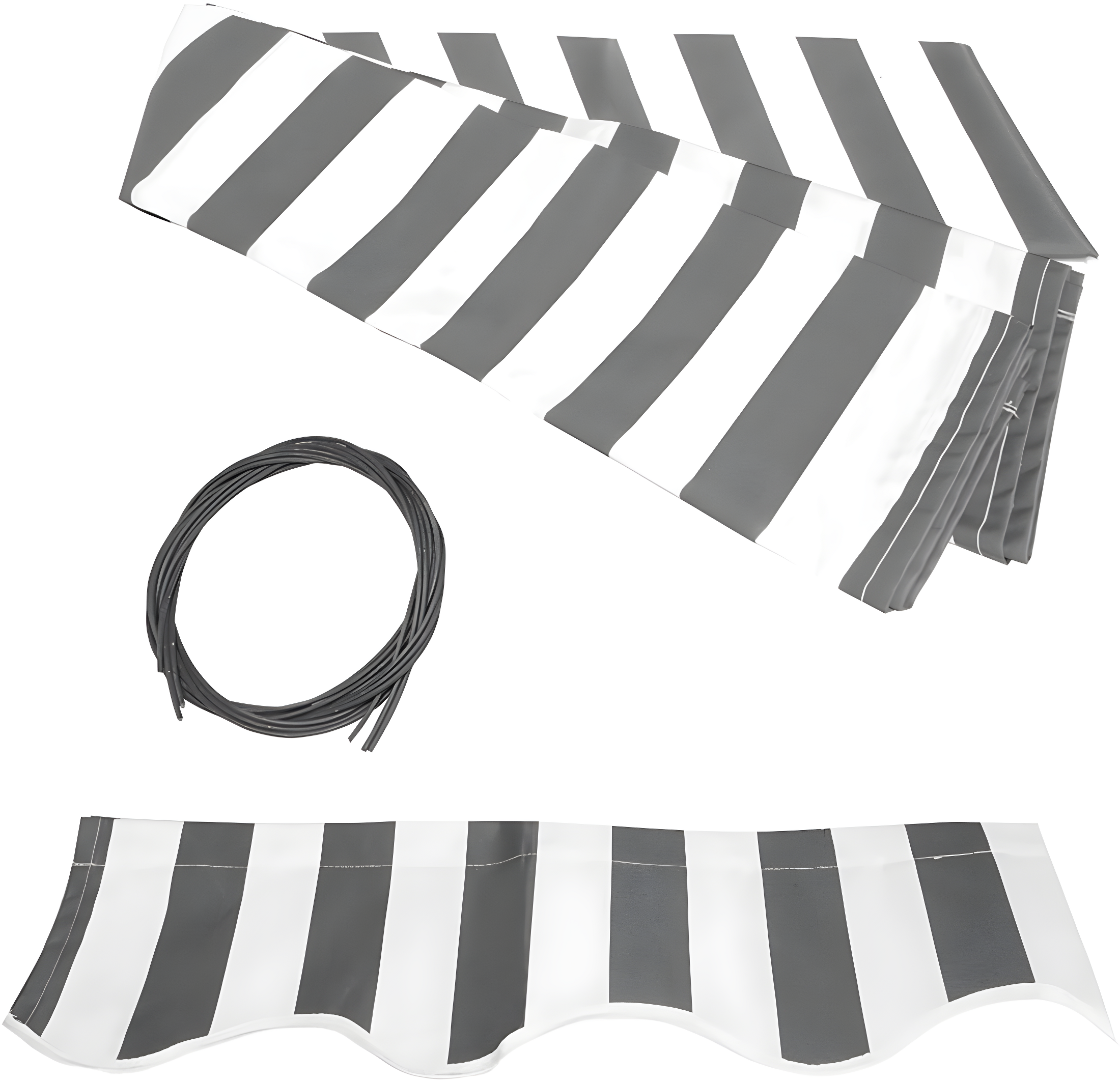 Retractable Patio Awning - White Frame