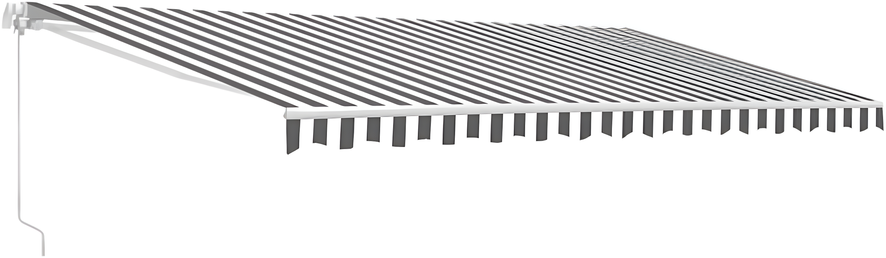 Retractable Patio Awning - White Frame