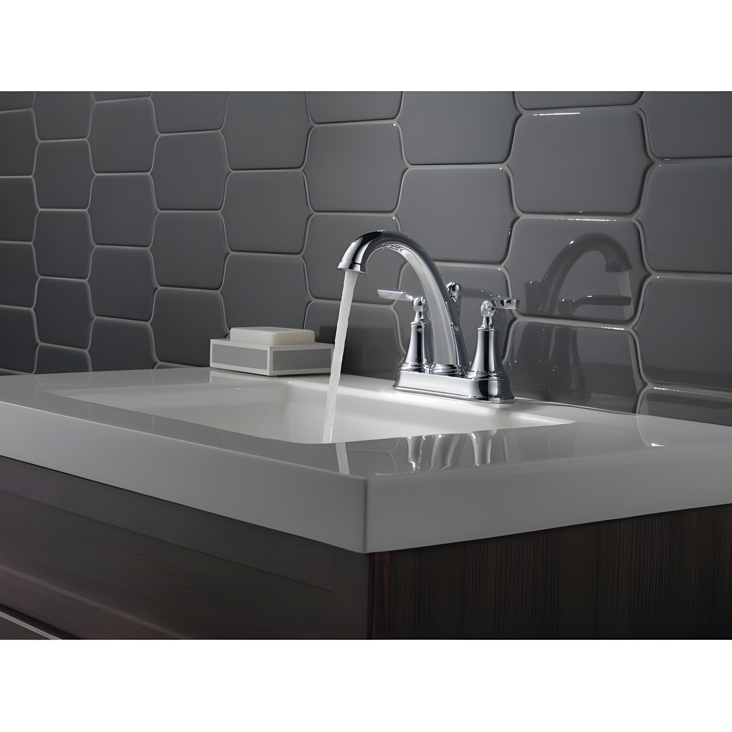 Woodhurst Centerset Bathroom Faucet with Drain Assembly