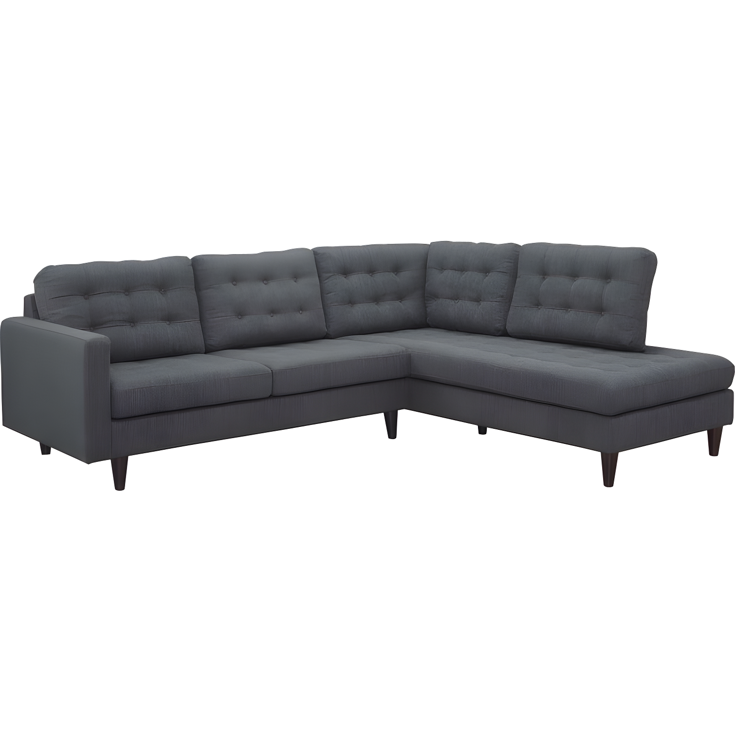 Modway Empress 2 Piece Upholstered Fabric Sectional