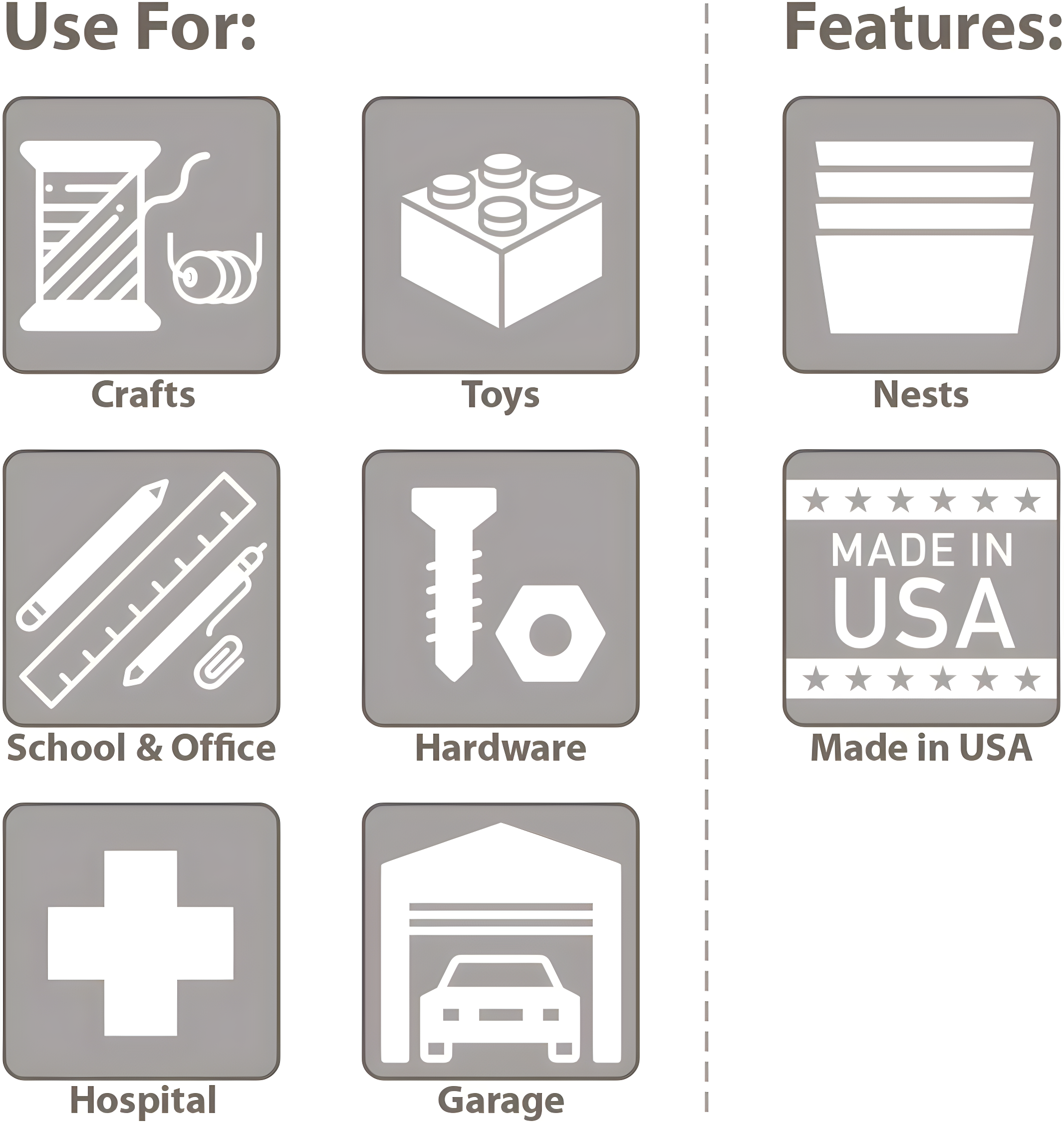 Akro-Mils Stak-N-Store 13014 Large Storage Bins Stackable Heavy Duty Containers, 17.5"x11"x12.5", Blue, 4-Pack