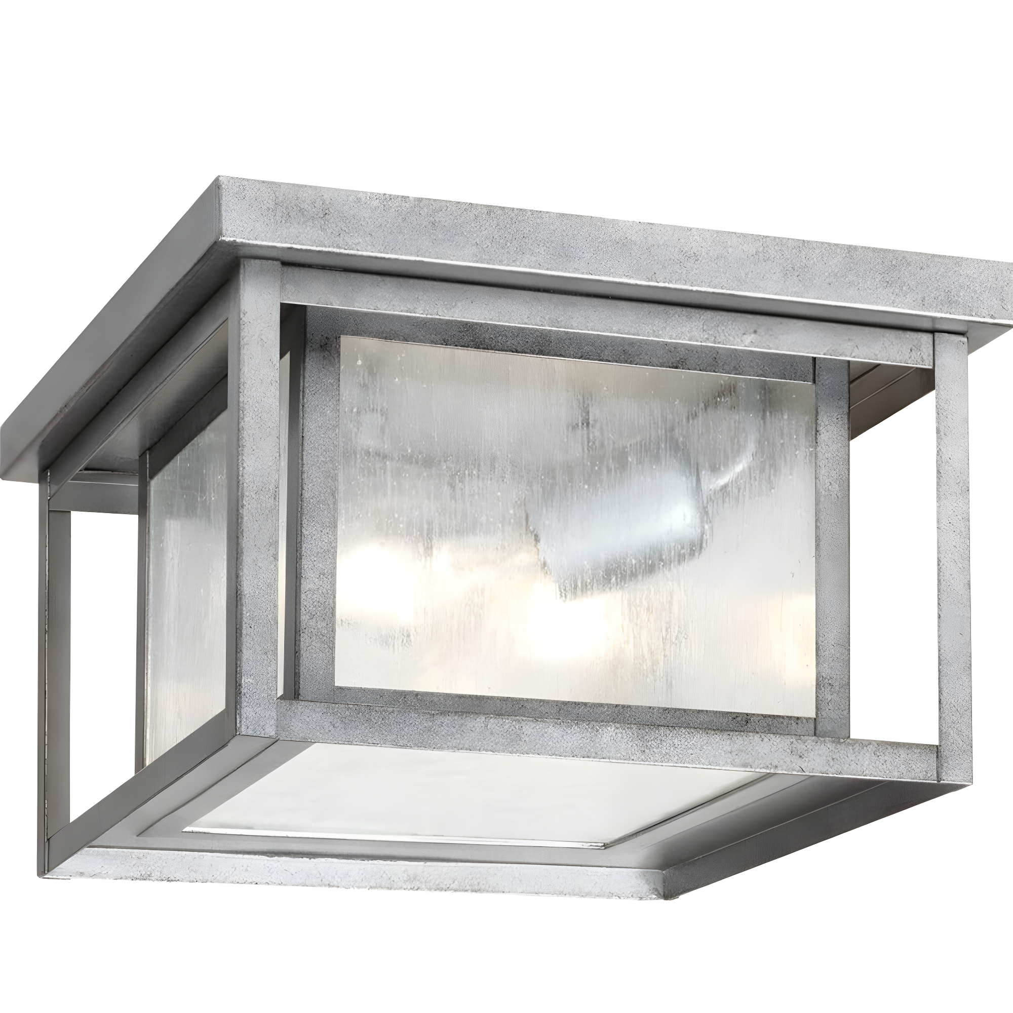 Vermont Seeded Square Outdoor Flush Mount