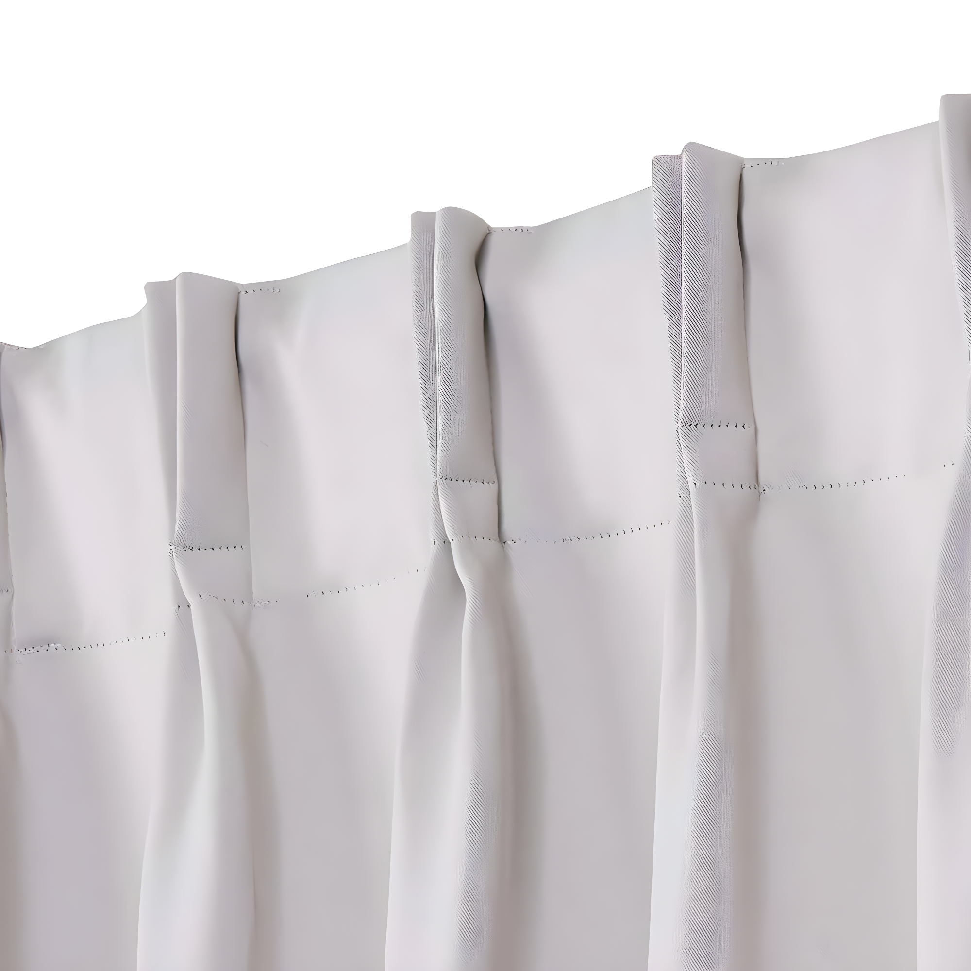 Set of 2 108"x52" Sateen Pinch Pleat Woven Blackout Back Tab Window Curtain Panel Vanilla: Thermal Insulated, Room Darkening - Exclusive Home