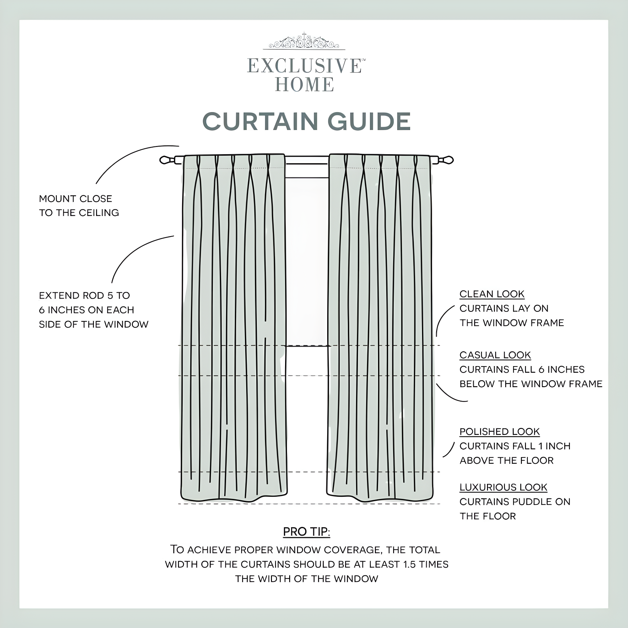 Set of 2 108"x52" Sateen Pinch Pleat Woven Blackout Back Tab Window Curtain Panel Vanilla: Thermal Insulated, Room Darkening - Exclusive Home
