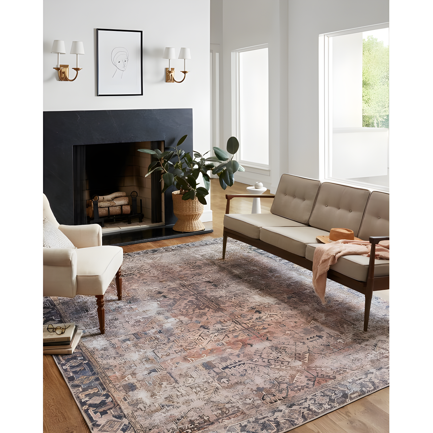 Chris Loves Julia X Loloi Jules Printed Performance Rug
