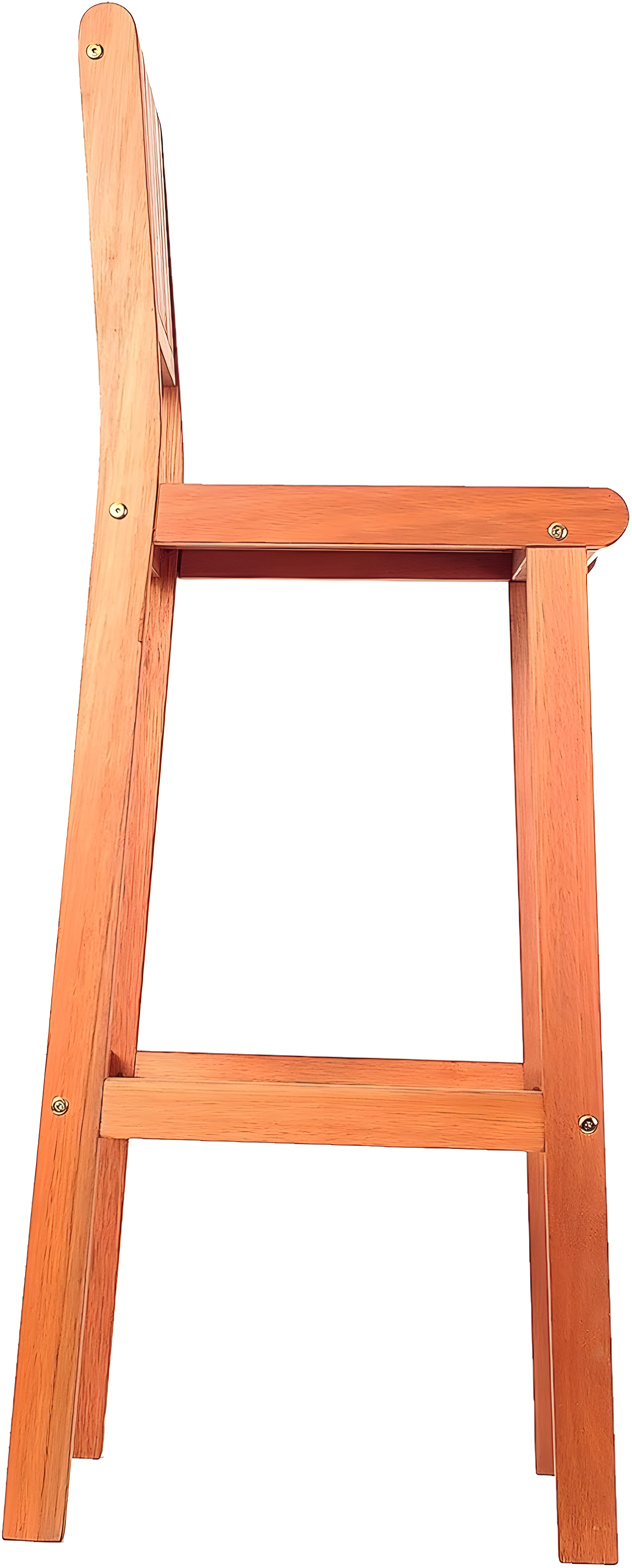 Amazonia Milano 1-Piece Patio Barstool | Eucalyptus Wood | Ideal for Outdoors and Indoors